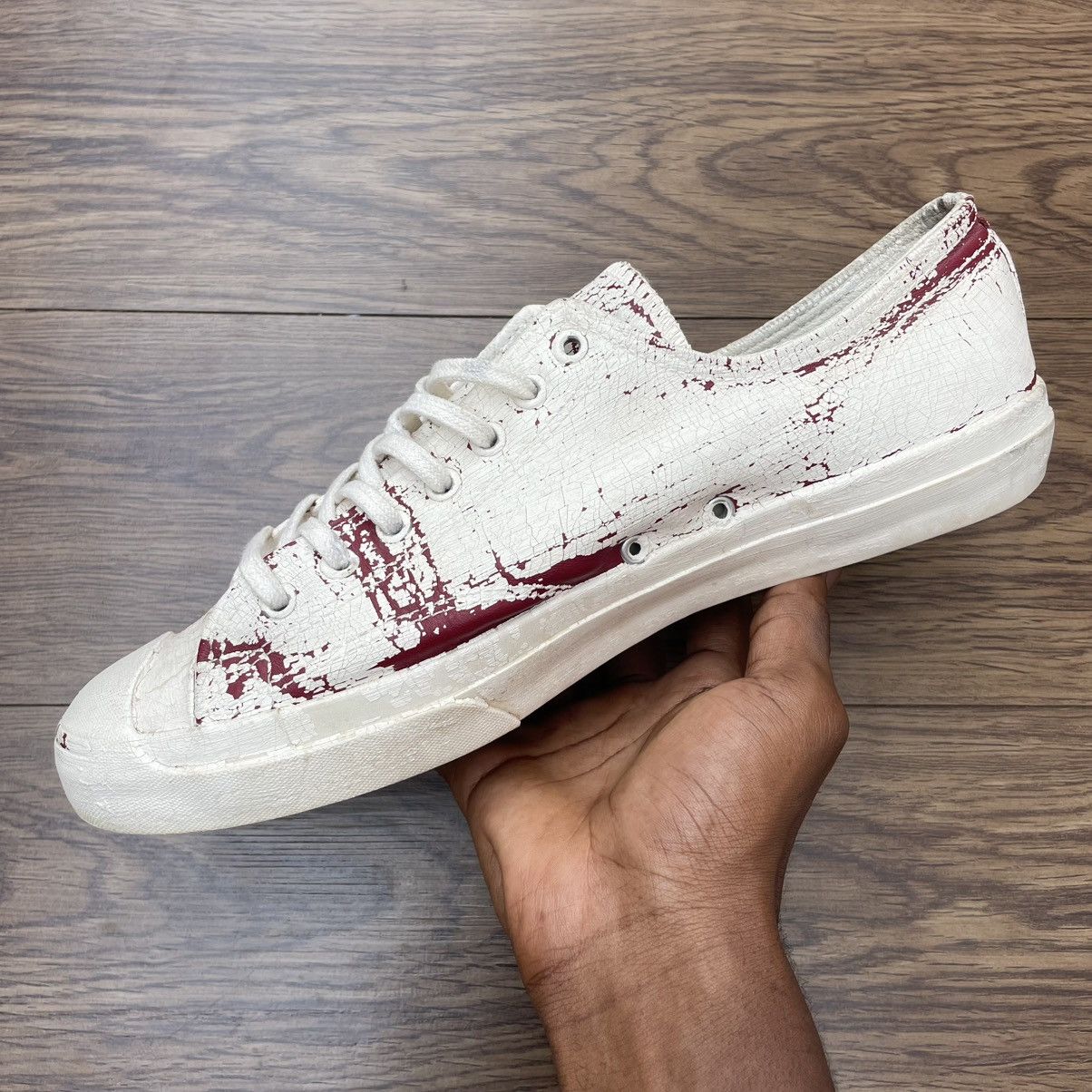 Converse × Maison Margiela Converse x Maison Margiela Jack Purcell Low 'Paint Crack' Size US 13 / EU 46 - 5 Thumbnail