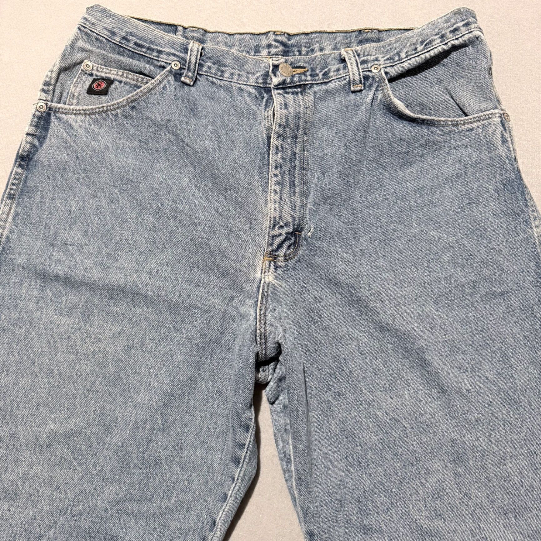 Wrangler Wrangler Jeans Men's Light Wash Blue 38x28 Straight Boots - 5-Pocket Denim Silver Edition Size US 38 / EU 54 - 3 Thumbnail