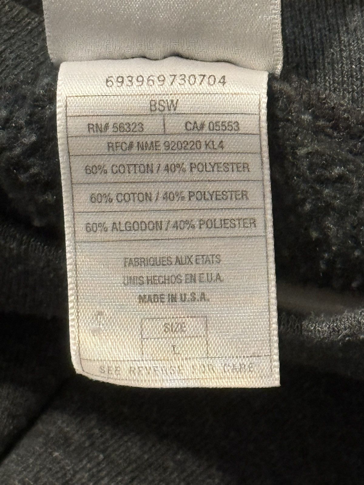 Nike × Vintage Vintage Grey 1997 1998 Nike Sweatshirt 90s Large Swoosh VTG Size US L / EU 52-54 / 3 - 5 Thumbnail