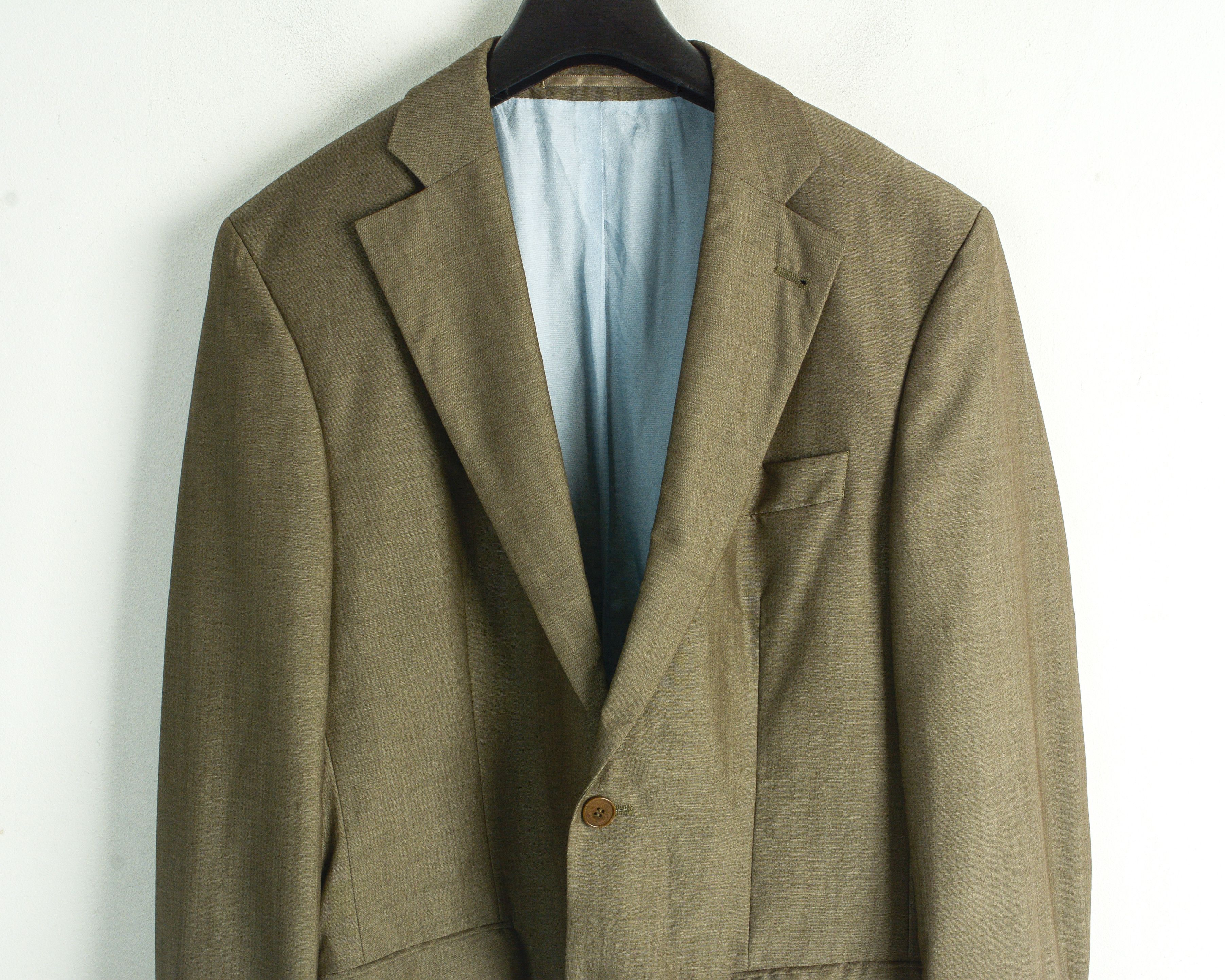 Designer BENVENUTO Blazer 100% Pure Wool Suit Jacket Button Up UK 38 Size 38R - 2 Thumbnail