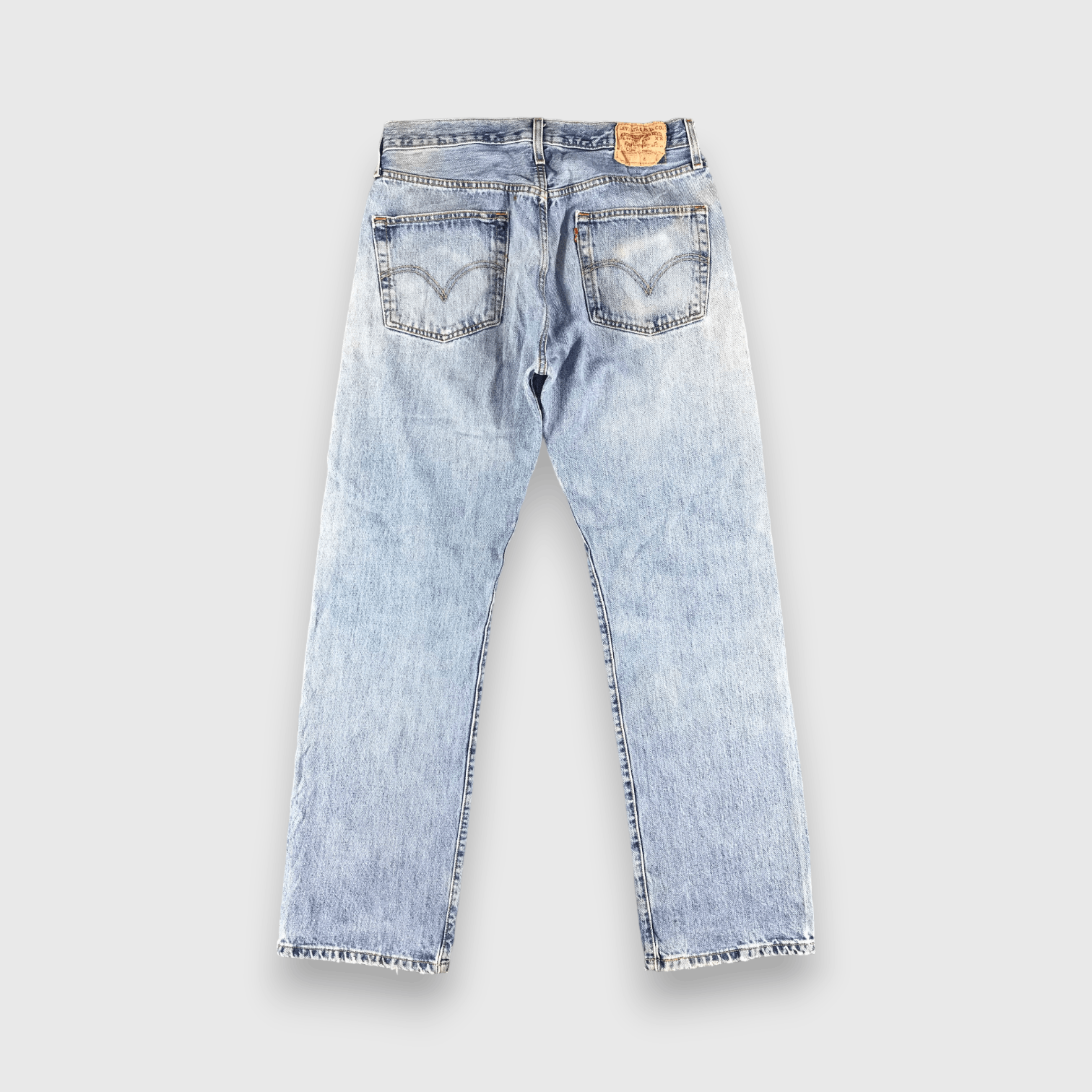 Levi's Vintage Blue Wash Levis 501 Jeans-J2440 Size US 33 - 2 Thumbnail