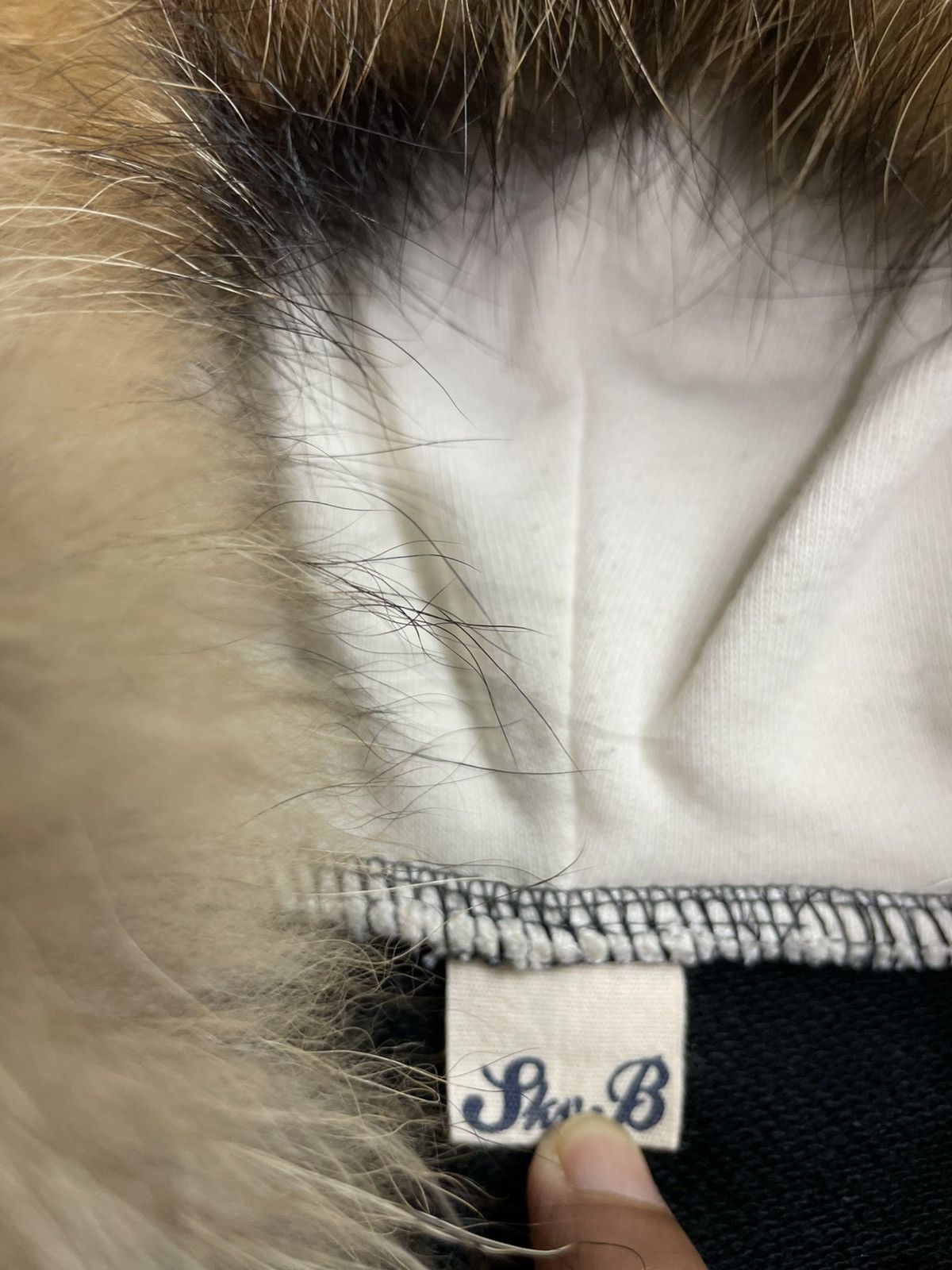 Japanese Brand Sky B japanese Varsity Fur Hoodie Poem Size L / US 10 / IT 46 - 4 Thumbnail