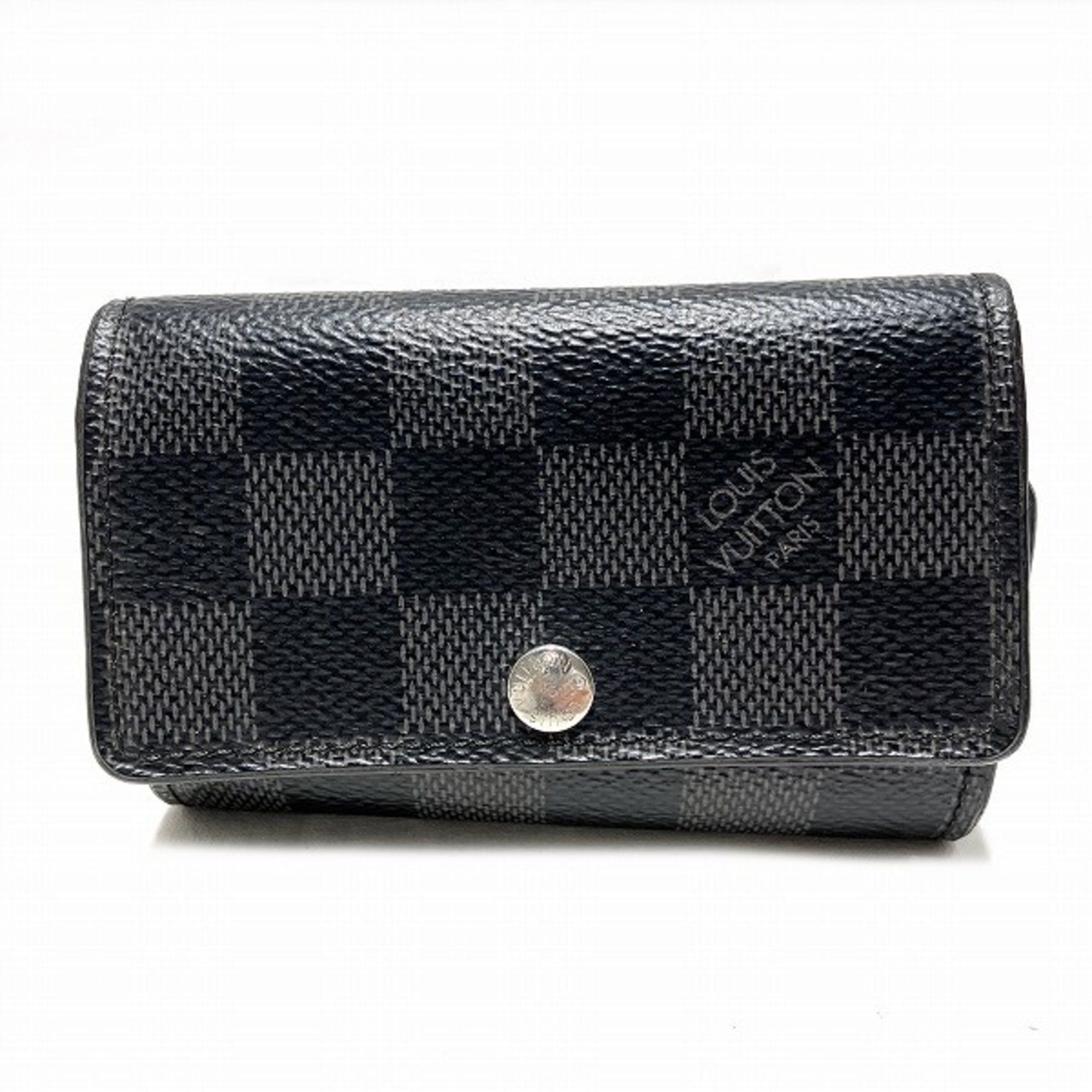 image of Louis Vuitton Damier Graphite Multicle 6 N62662 Series Brand Accessories Key Case Men's in Black