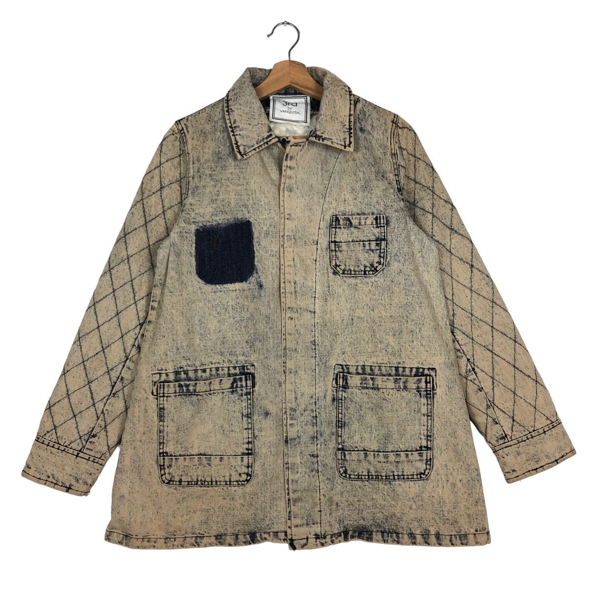 Japanese Brand 🔥Acid Wash Denim Jacket Design Mink Fur Lining Winter Size US M / EU 48-50 / 2 - 1 Thumbnail