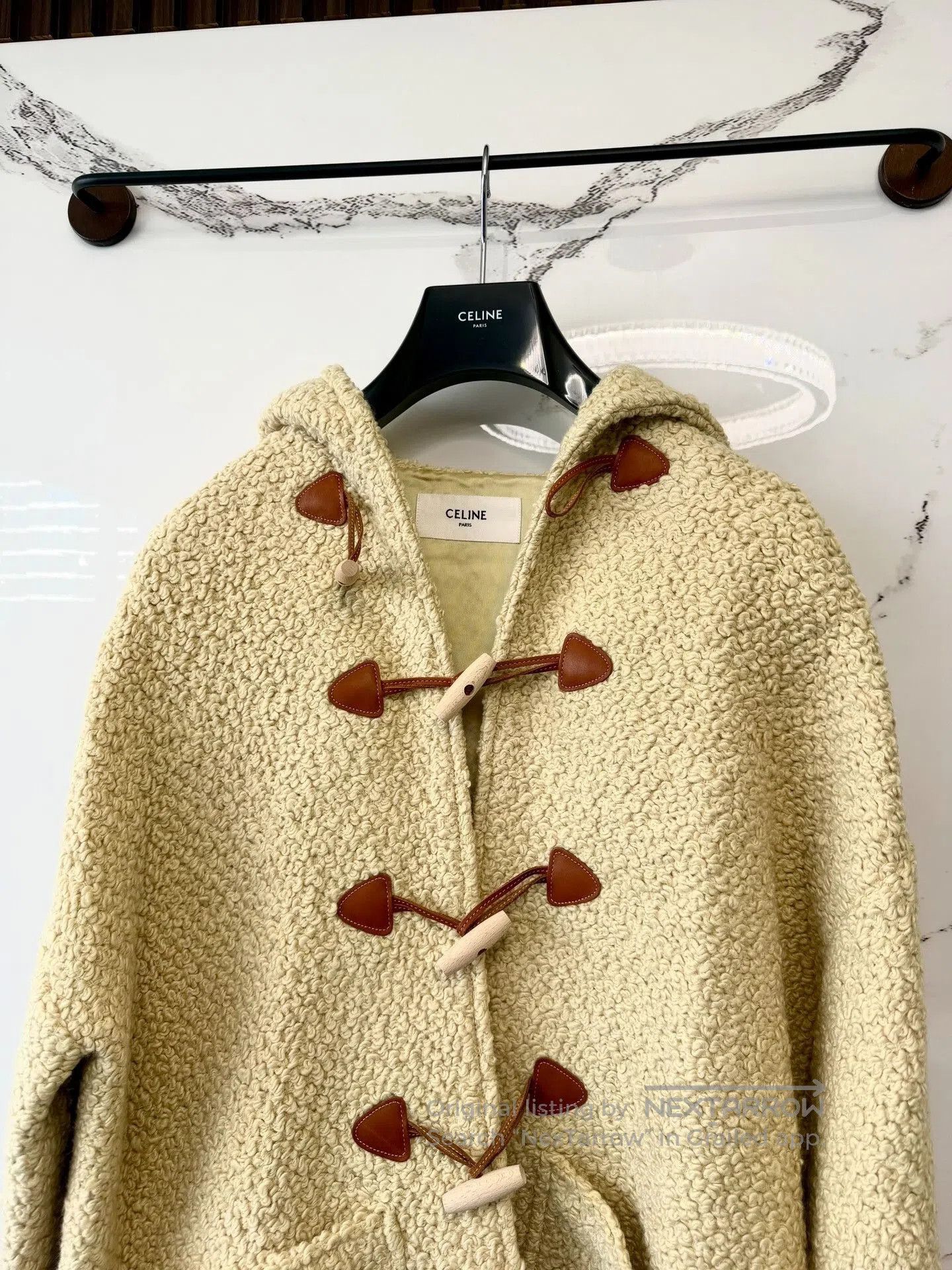 Celine celine cream woven oversized coat. Size M / US 6-8 / IT 42-44 - 3 Thumbnail