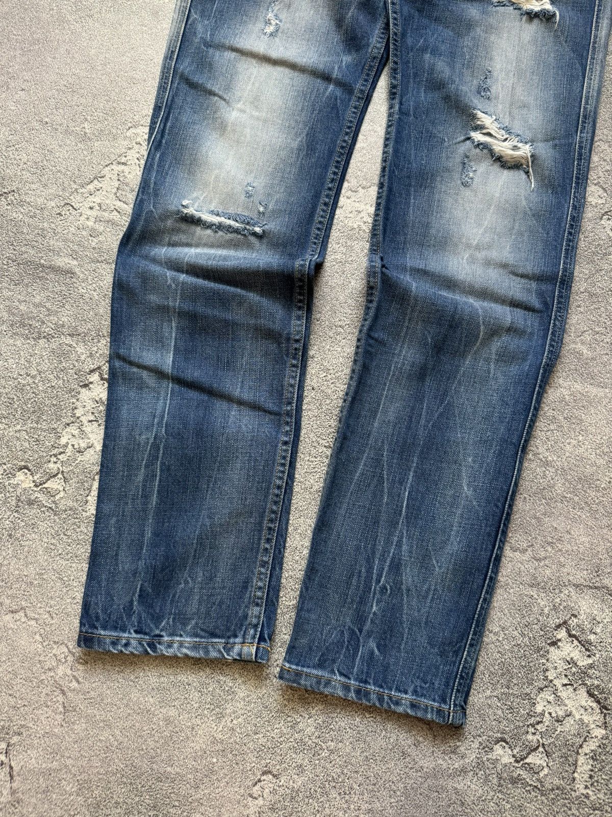 Replay × Vintage Replay 30/32 anbass Distressed denim pant trouser Jean chino Size US 30 / EU 46 - 6 Thumbnail