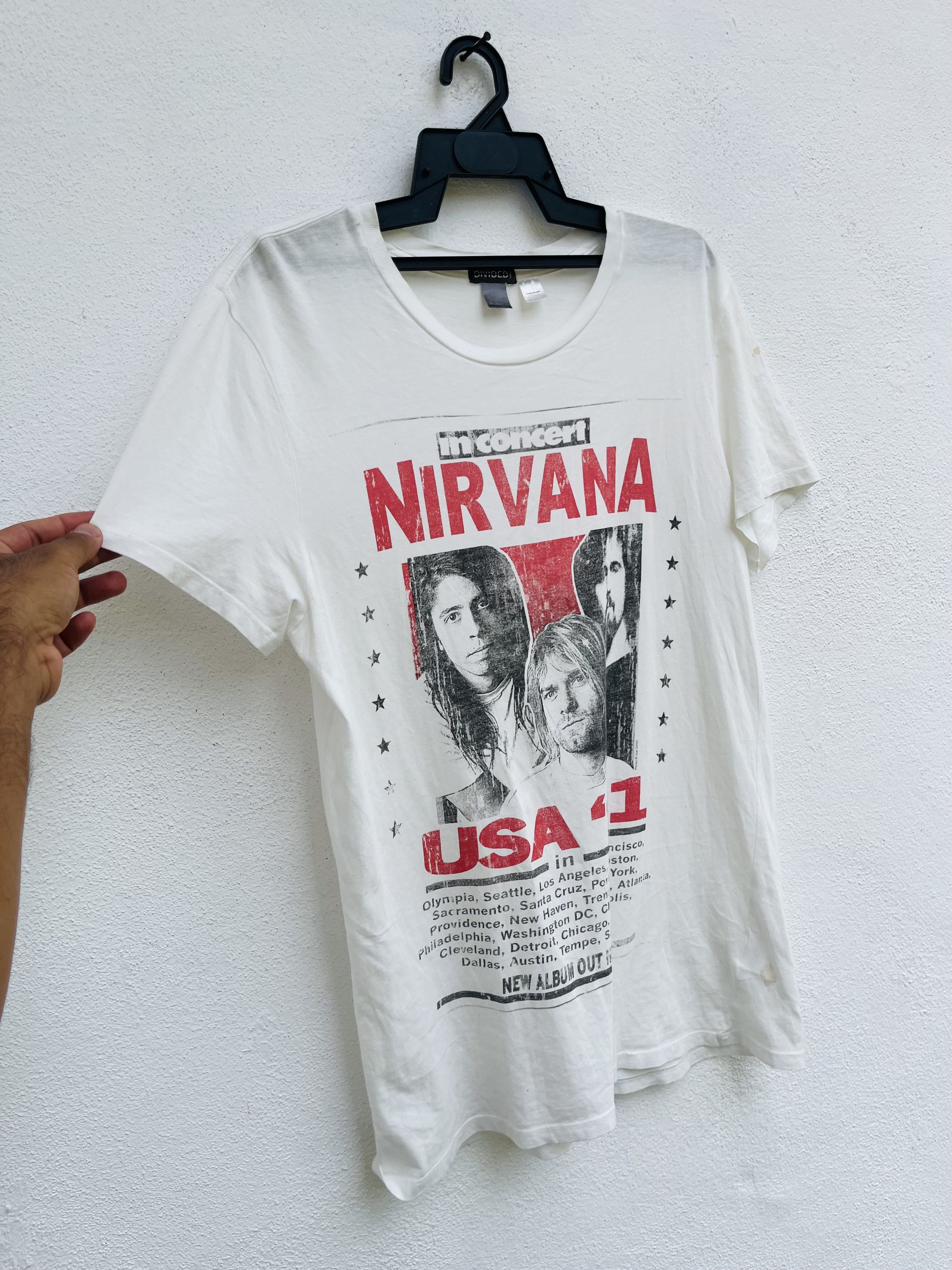 Band Tees Nirvana 90s In Concert USA Designer Style Size US L / EU 52-54 / 3 - 4 Thumbnail
