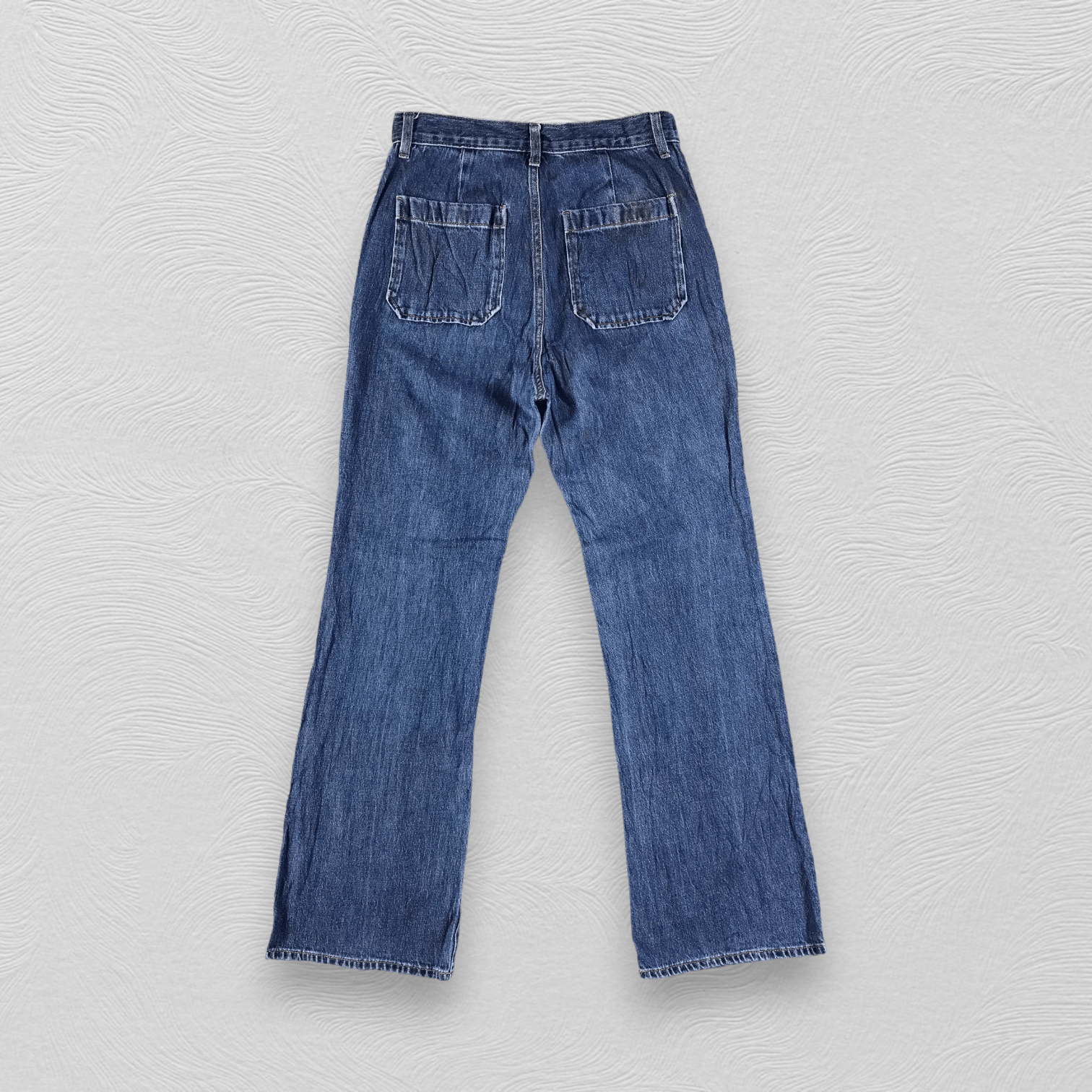 Japanese Brand Japanese Brand GU Bush Pants Jeans Flare Denim KJ1703 Size US 30 / EU 46 - 2 Thumbnail