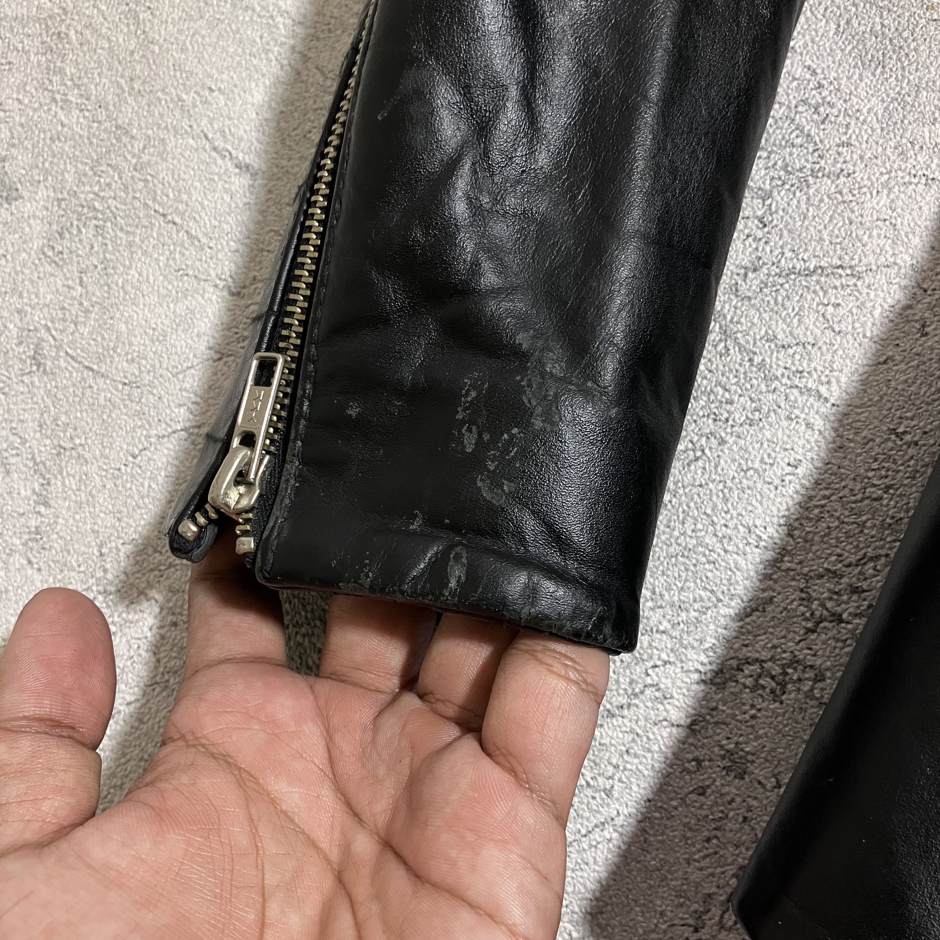 20471120 20471120 (Hyoma) A/W 2000-2001 real leather biker jacket Size US M / EU 48-50 / 2 - 8 Thumbnail