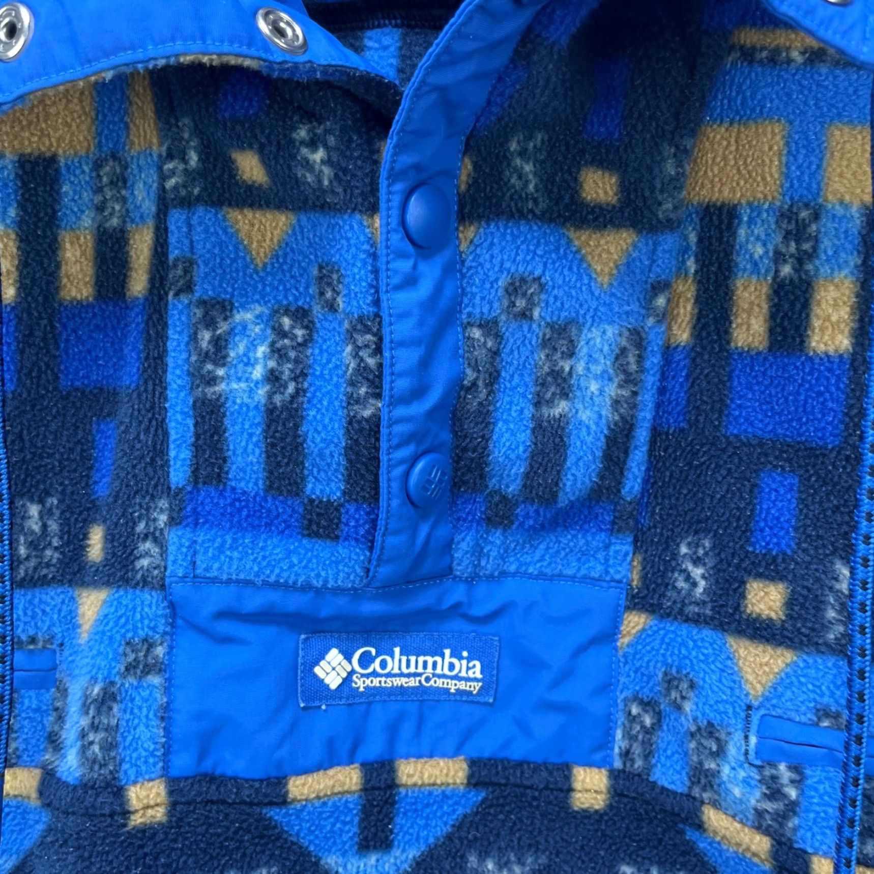 Vintage VINTAGE Columbia Powder Keg Fleece Aztec Sweater Large Size US L / EU 52-54 / 3 - 3 Thumbnail