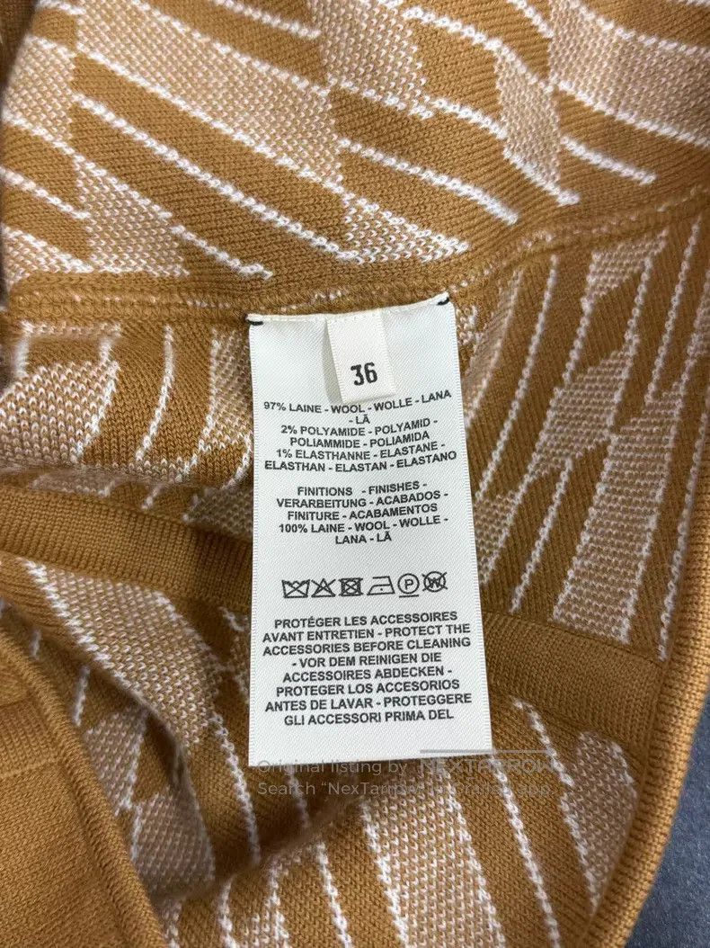 Hermes Hermes Golden Brown Two-Sided Wool Jacket, Wearable on Bot Size XS / US 0-2 / IT 36-38 - 5 Thumbnail