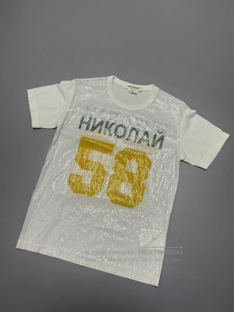 Comme des Garcons Comme des Garcons Glitter patchwork Russian language T-shi Size S / US 4 / IT 40 - 3 Thumbnail