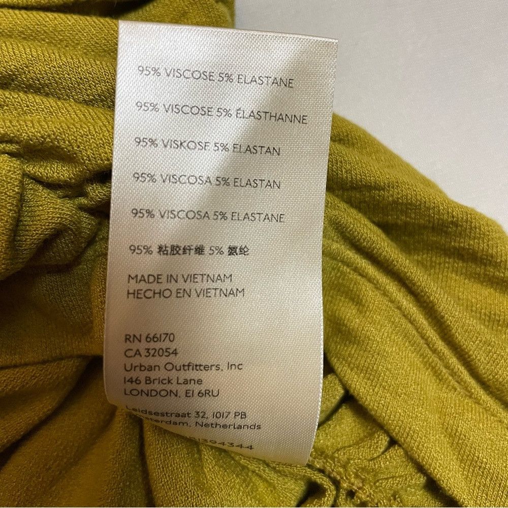Free People New Free People Bella Lace-Up Long Sleeve Olive Tunic Dress Size XS / US 0-2 / IT 36-38 - 8 Thumbnail
