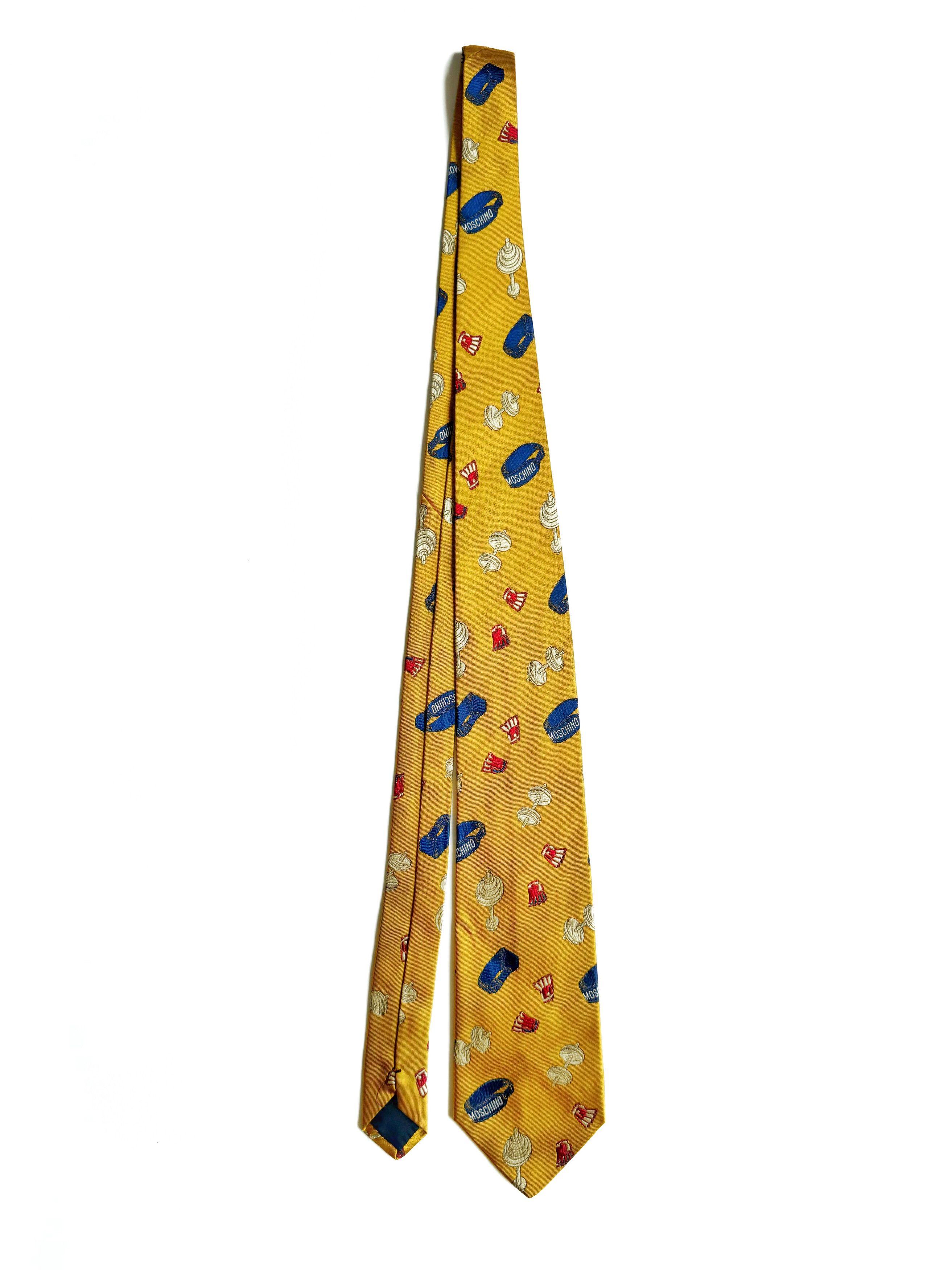 Moschino Vintage Men's Moschino Silk Neck Tie Size ONE SIZE - 2 Thumbnail