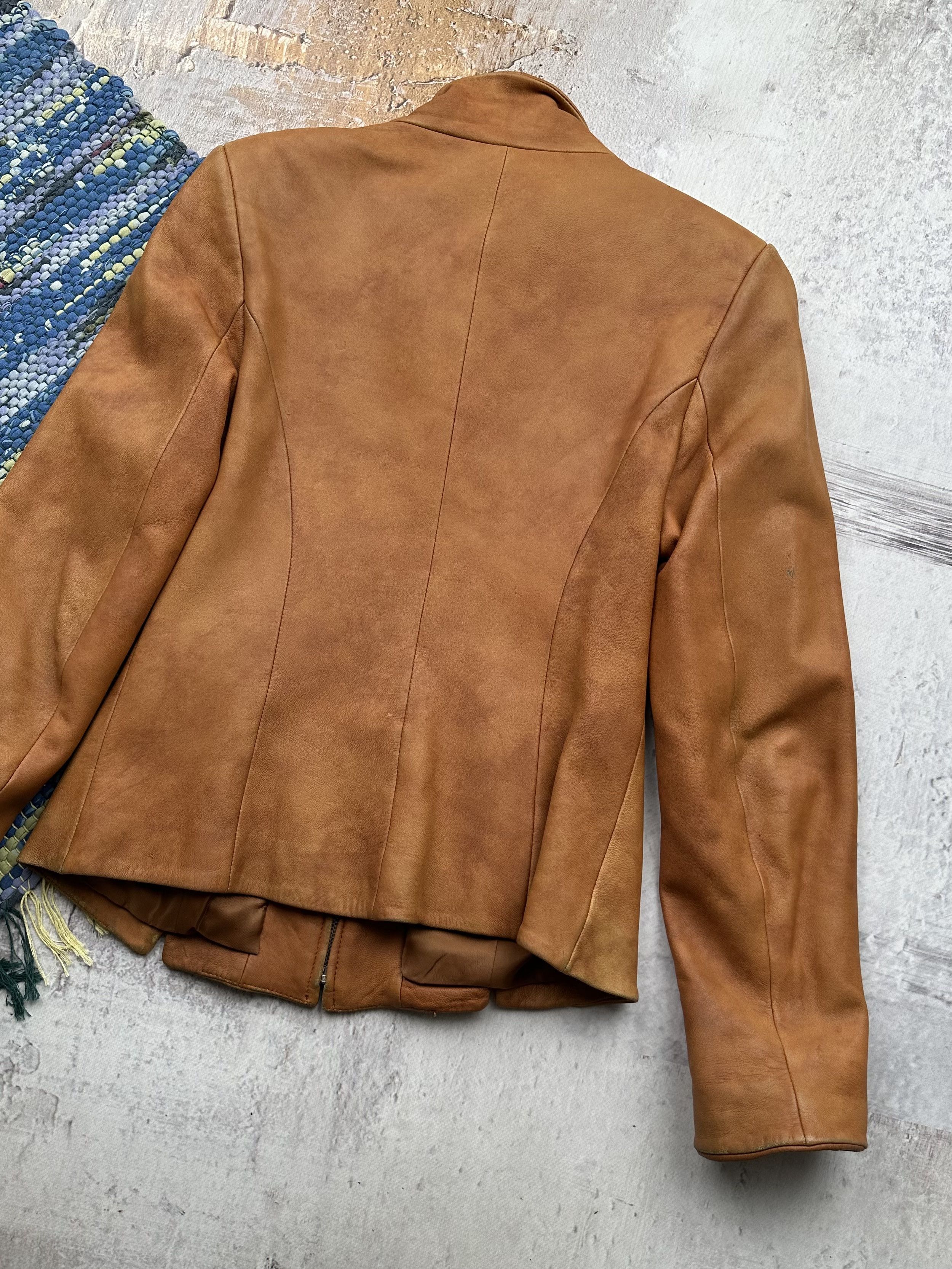 Vintage Vintage Faded Leather Jacket A376D15(262) Size S / US 4 / IT 40 - 13 Thumbnail