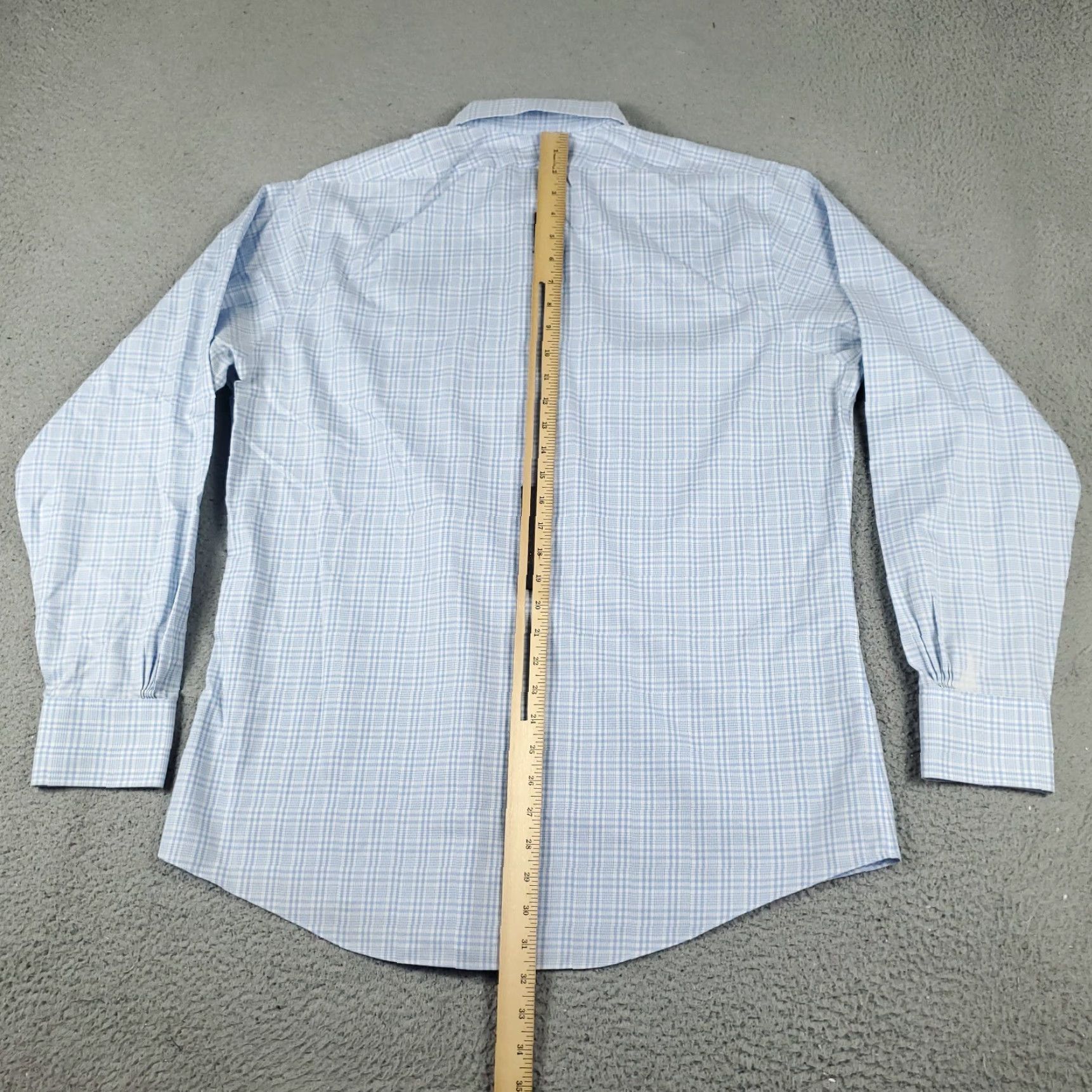 Brooks Brothers Brooks Brothers Dress Shirt Mens Regular 16.5 Blue Plaid Long Sleeve Button Up Size 42R - 4 Thumbnail