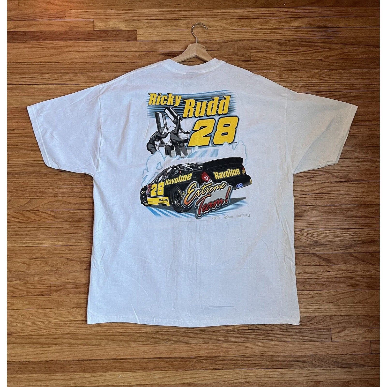 NASCAR NEW VINTAGE NASCAR FORD TAURUS RACING RICKY RUDD #28 T SHIRT Size US XL / EU 56 / 4 - 2 Thumbnail