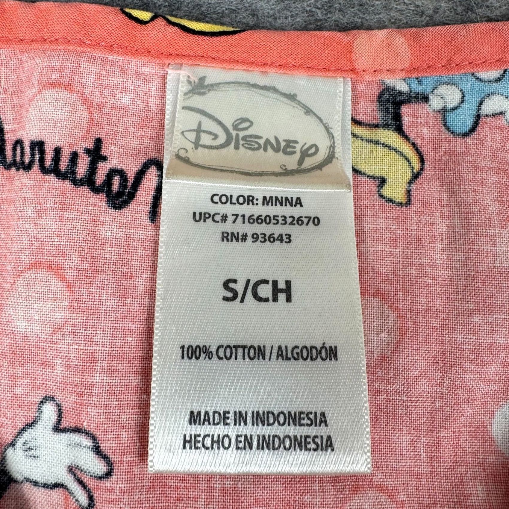 Disney Disney Scrub Top Minnie Mouse Natural Cutie Cotton Peach Womens Small S Women Nurses Scrub Top Size S / US 4 / IT 40 - 4 Thumbnail