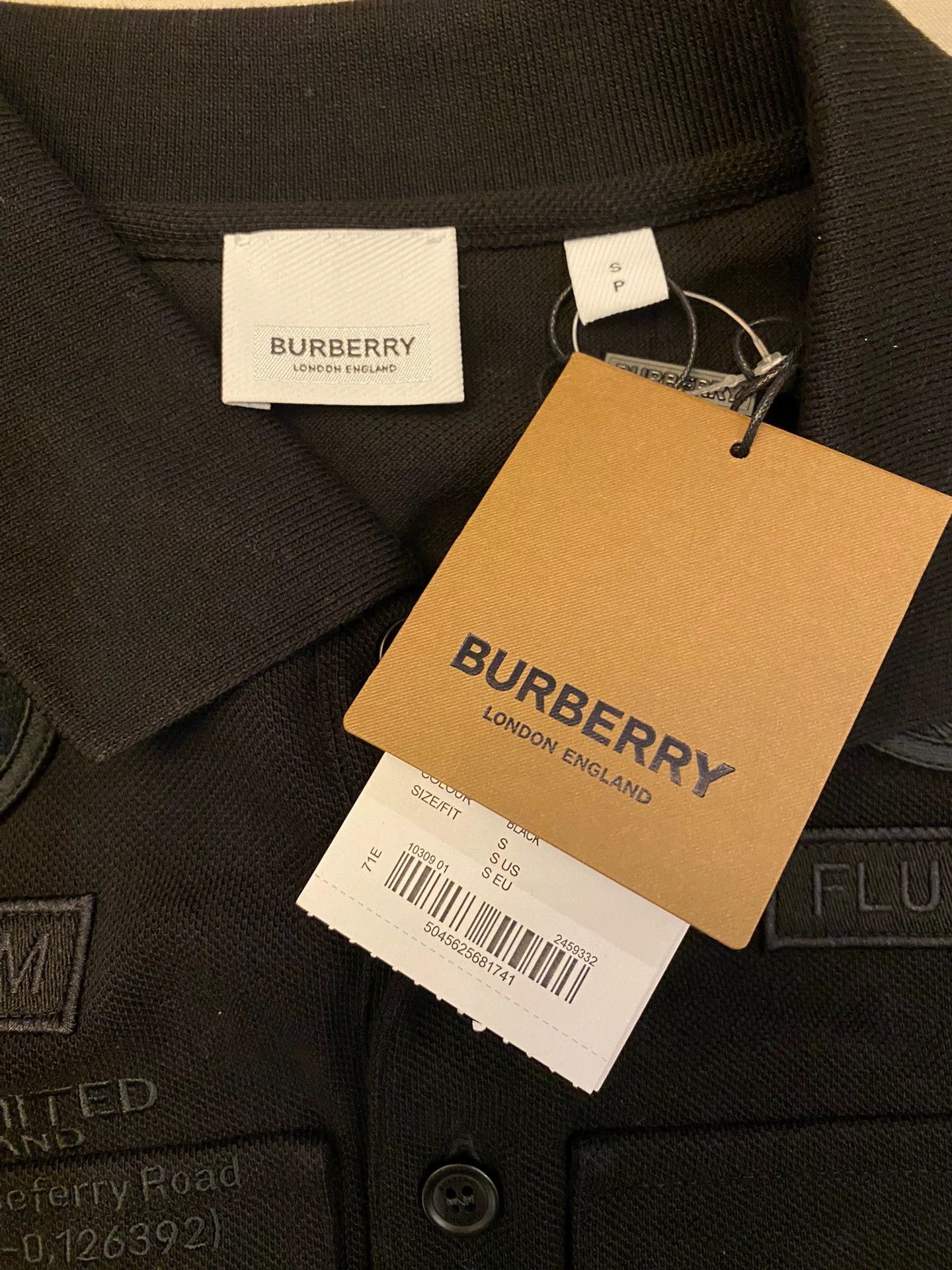Burberry Burberry Embroidered Logo Polo Shirt S (Loose) Size US S / EU 44-46 / 1 - 6 Thumbnail