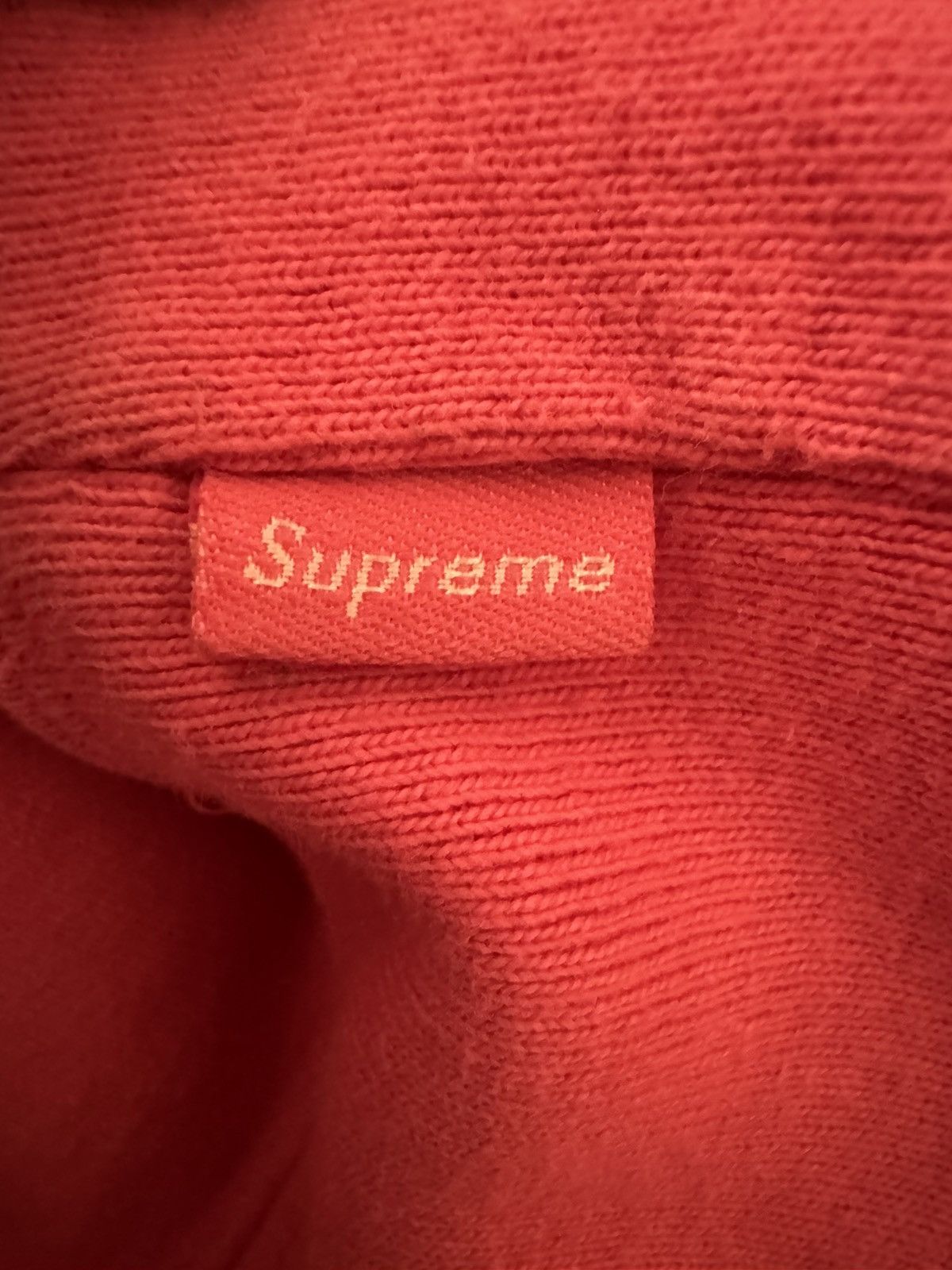 Supreme SUPREME ZIG ZAG STITCH PANEL CREWNECK PINK SIZE XL Size US XL / EU 56 / 4 - 6 Thumbnail