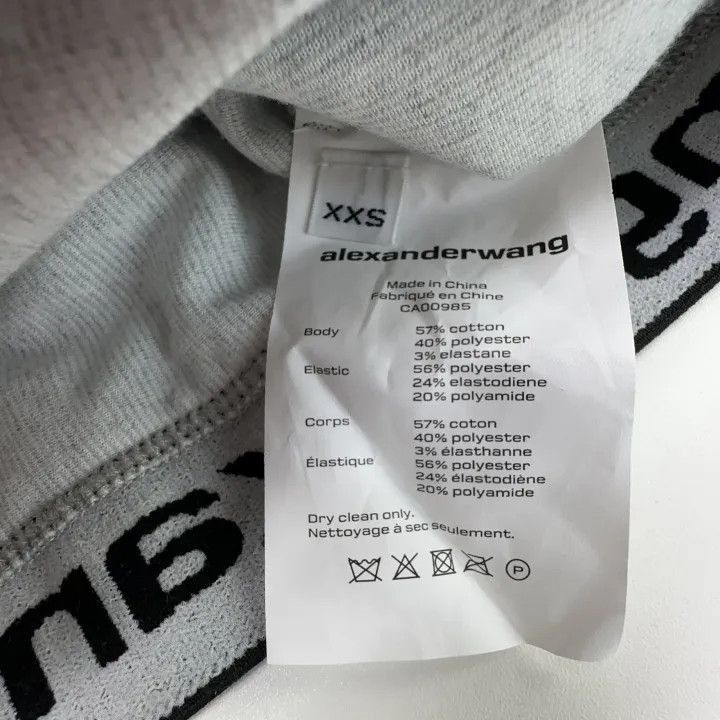 Alexander Wang Alexander Wang Logo Short Hoodie for Women - Size XXS / US 00 / IT 34 - 3 Thumbnail