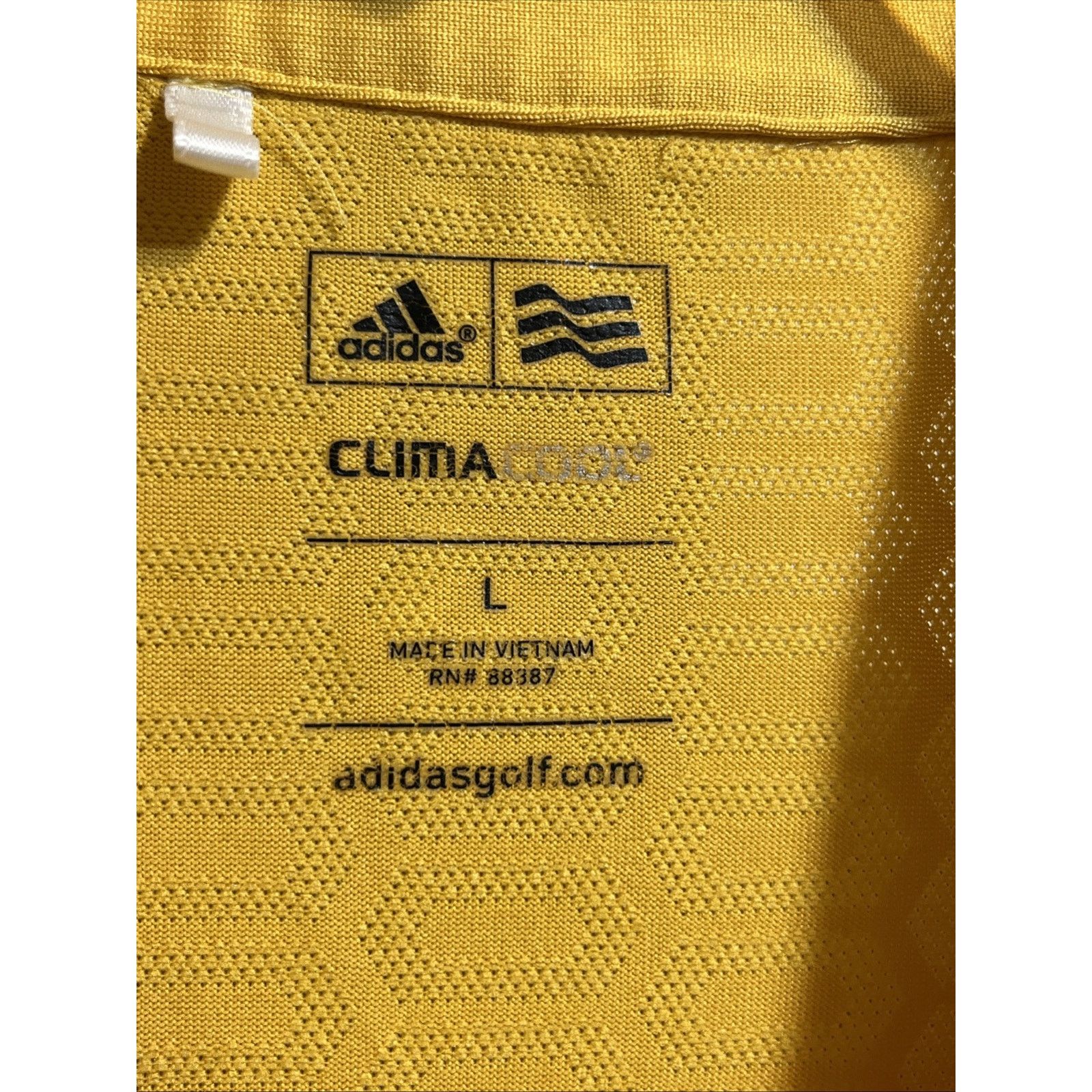 Adidas Adidas Climacool Size Large Mens Golf Shirt Gold Polo SS Size US L / EU 52-54 / 3 - 3 Thumbnail