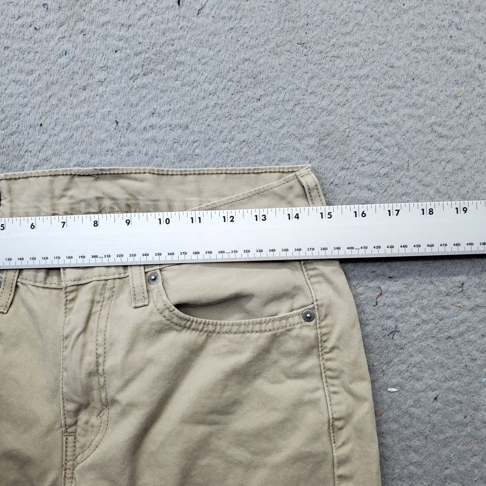 Levi's Levi's 514 Jeans Mens 29 Tan Denim Stretch Straight Fit White Tab Streetwear Size US 29 - 6 Thumbnail