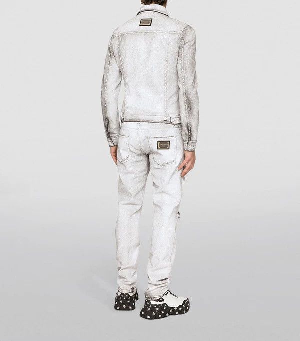 Dolce & Gabbana o1y0125 Denim Jacket in Light Grey Size US S / EU 44-46 / 1 - 5 Thumbnail