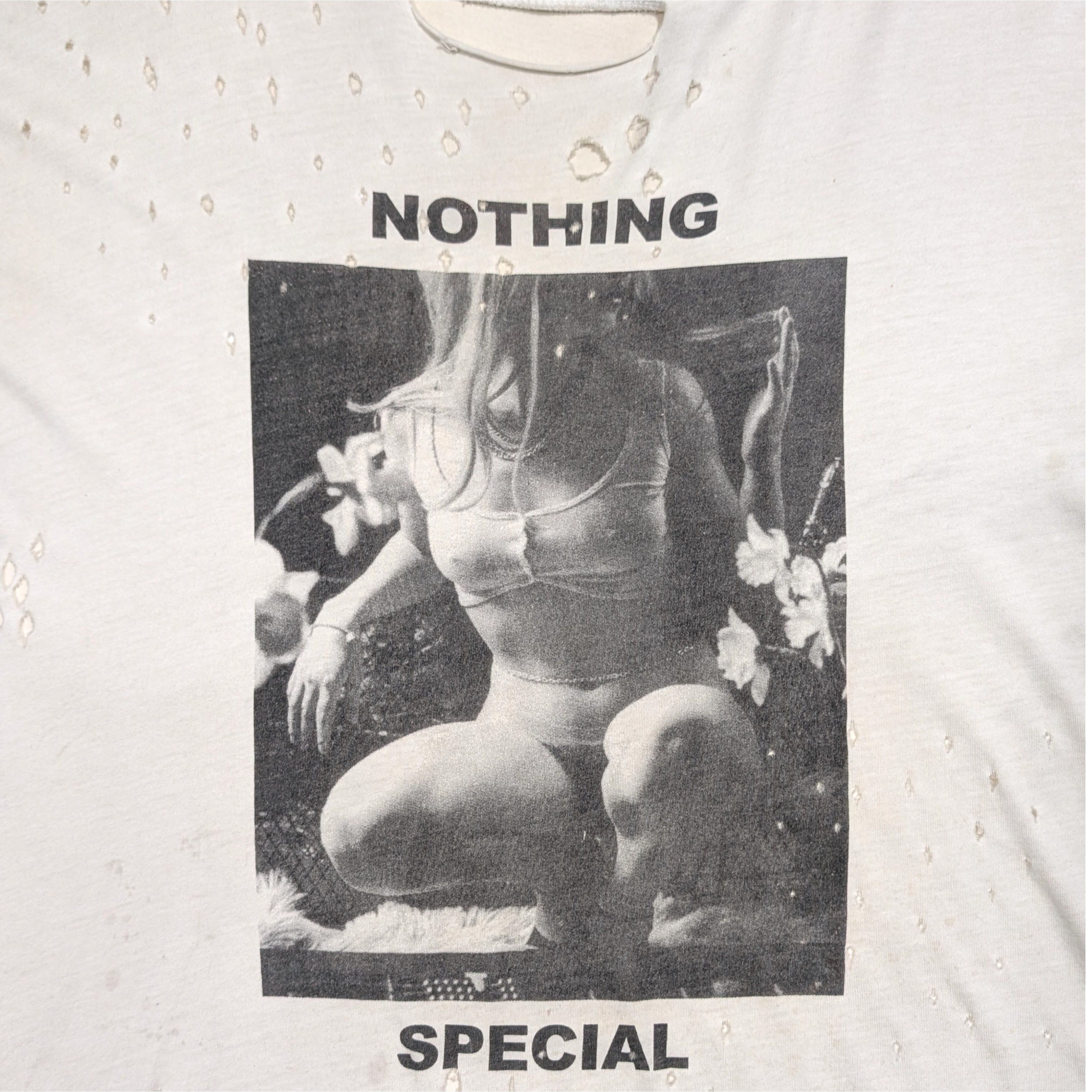 Enfants Riches Deprimes NOTHING SPECIAL ERD Hand Distressed T-Shirt Size US XL / EU 56 / 4 - 2 Thumbnail