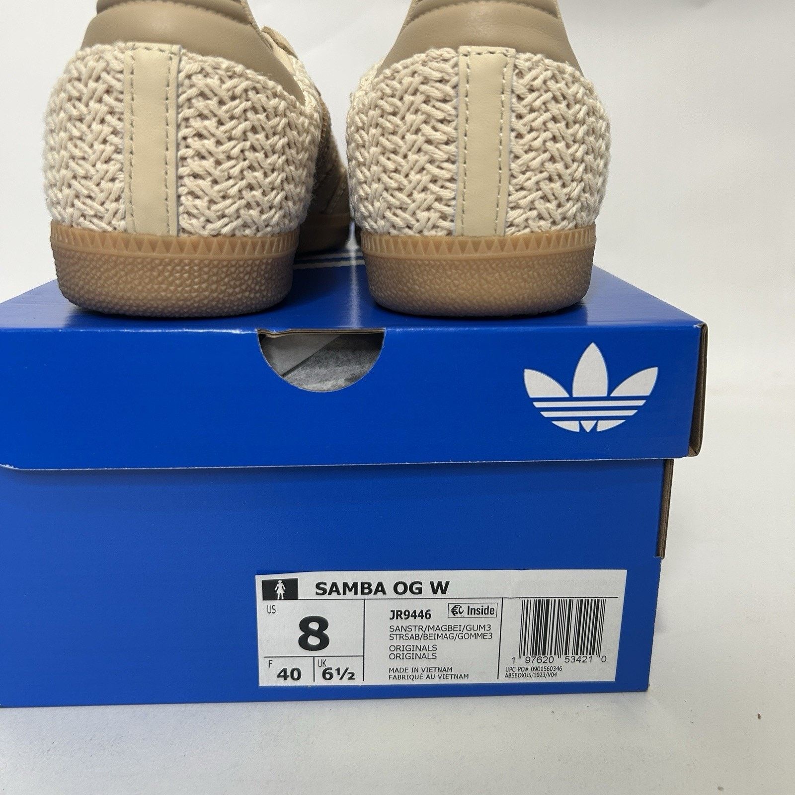 Adidas adidas Womens Samba OG Knit Pack - “Sand Strata” JR9446 Size US 6.5 / IT 36.5 - 5 Thumbnail