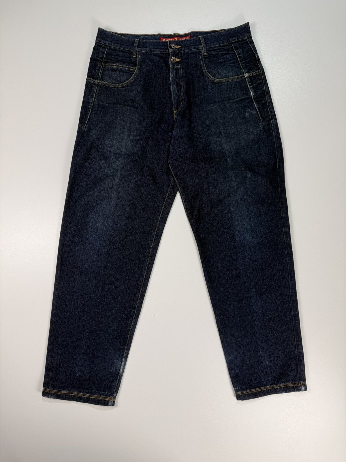 Guess Vintage 90s Guess Mens BootCut Darkwash Size US 38 / EU 54 - 1 Thumbnail