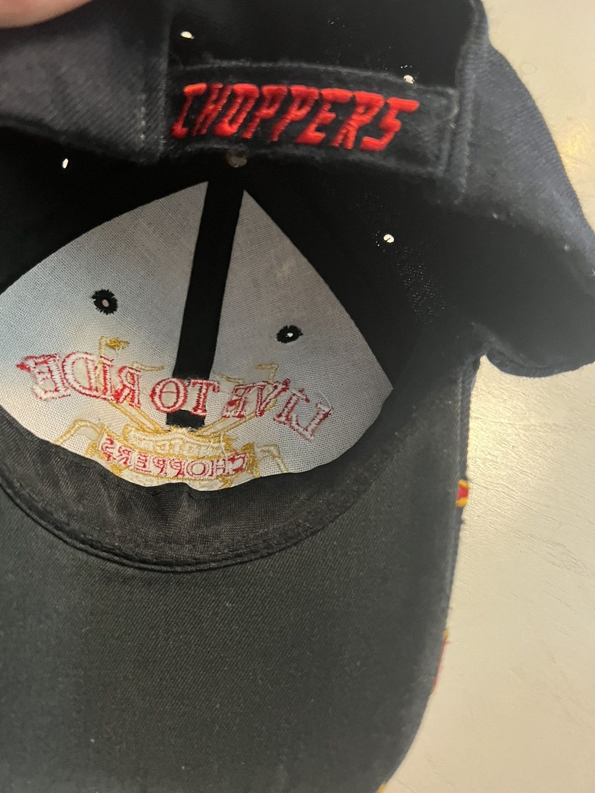 Harley Davidson Vintage 🔥Flame🔥 Motorcycle hat Size ONE SIZE - 4 Thumbnail