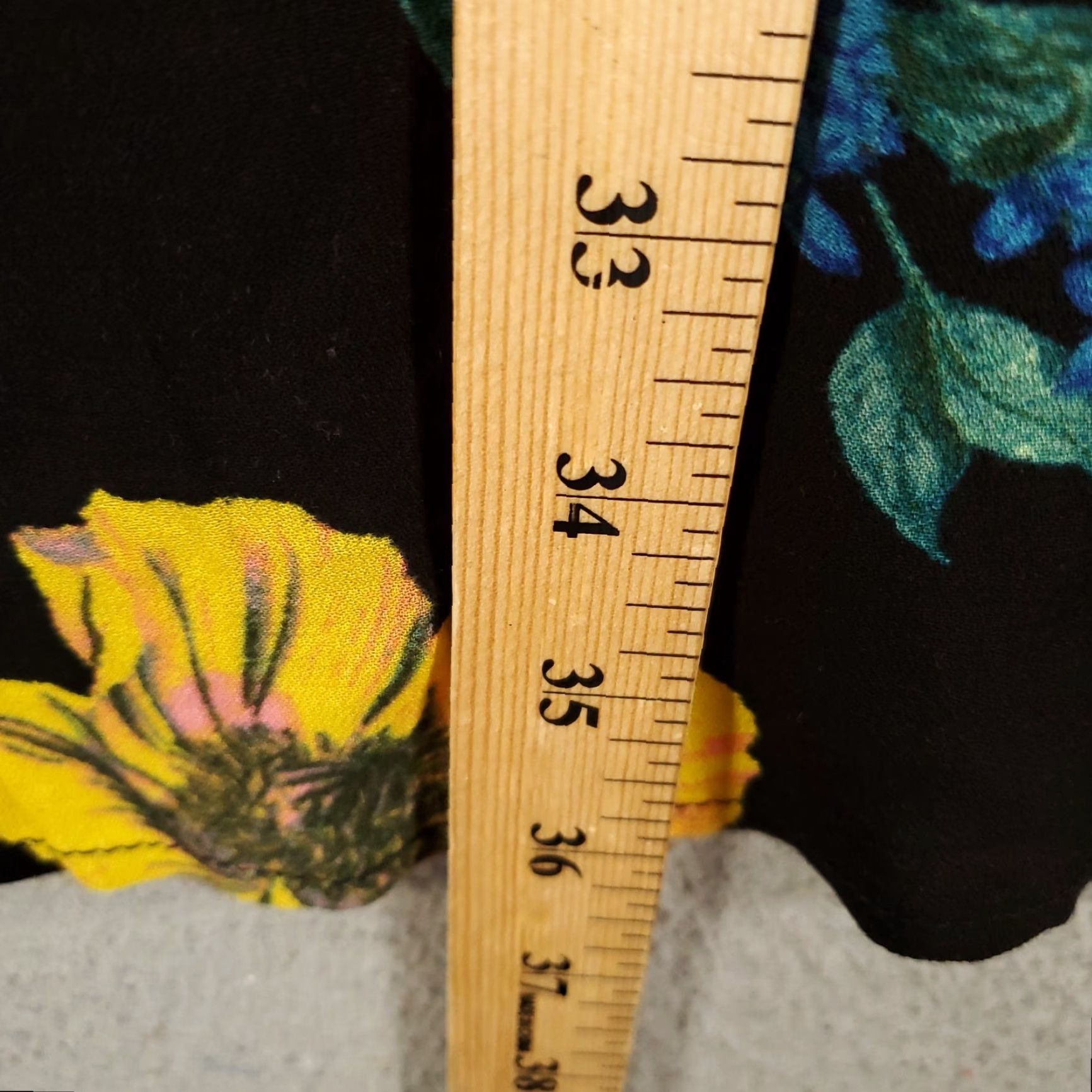 Old Navy Old Navy Dress Womens Large Black Floral Cold Shoulder Sleeve Knee Length A-Line Shift dress Size L / US 10 / IT 46 - 5 Thumbnail