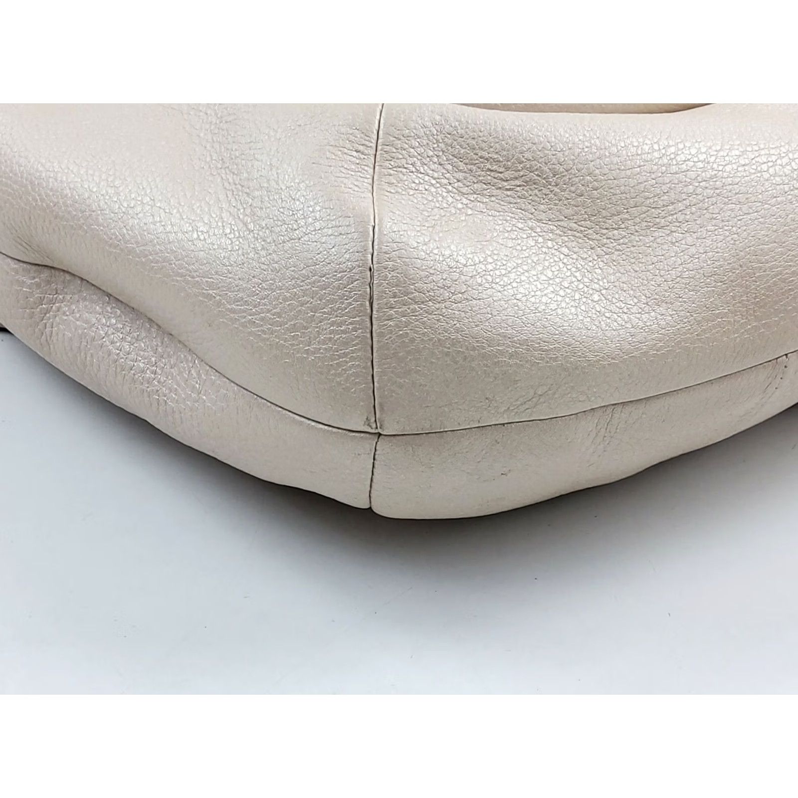 Coach Coach Kristin Leather Large Hobo F22309 Champagne Silver Shoulder Handbag Purse Size ONE SIZE - 6 Thumbnail