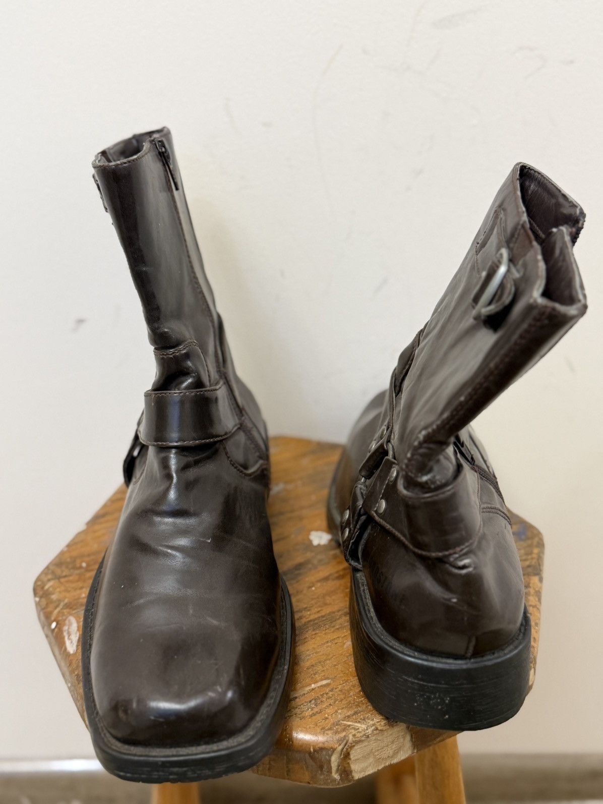 Vintage Vintage Leather Guidi Vibe Cowboy Ankle Avant-Garde Boots Size US 9 / EU 42 - 13 Thumbnail