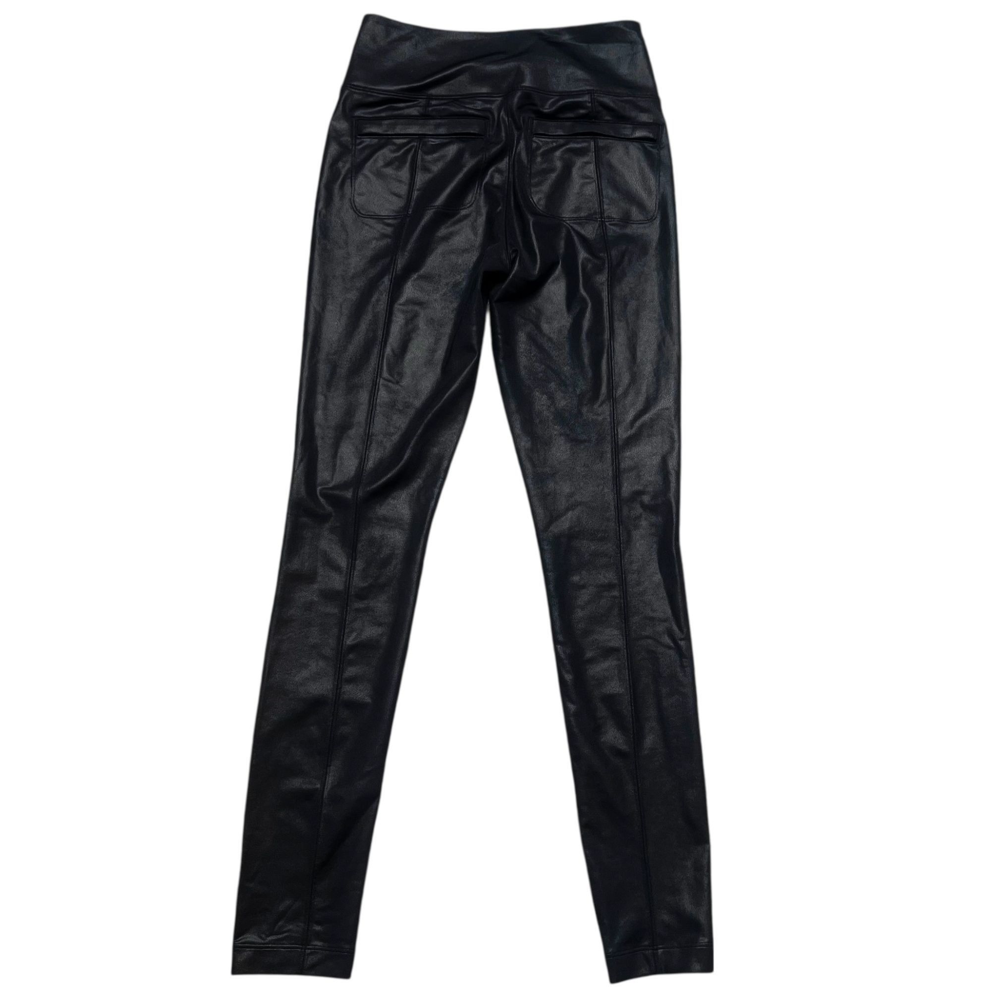 Athleta Athleta Delancey Gleam Tight Womens Size XS Black Faux Leath Size 26" / US 2 / IT 38 - 4 Thumbnail