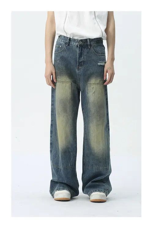 Other Retro street patchwork ripped distressed jeans Size US 32 / EU 48 - 1 Thumbnail