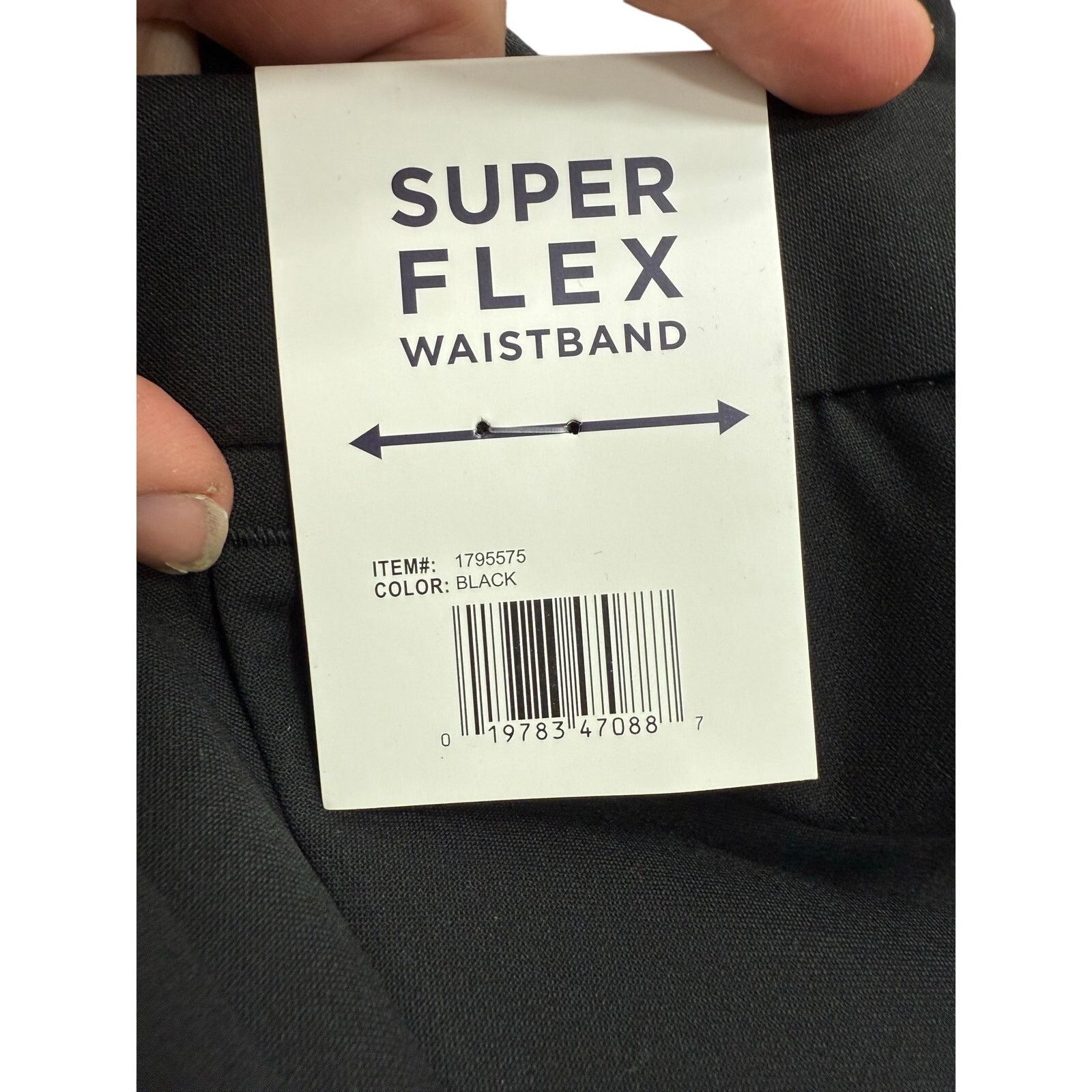 Haggar Haggar Men's Pants 40X29 Super Flex Black NEW #G715 Size US 40 / EU 56 - 4 Thumbnail