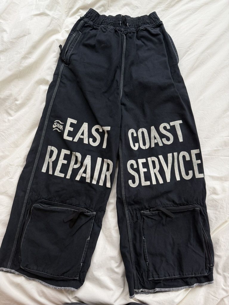 Kapital Kapital FW23 EAST COAST REPAIR SERVICE Canvas Pants Size US 28 / EU 44 - 1 Thumbnail