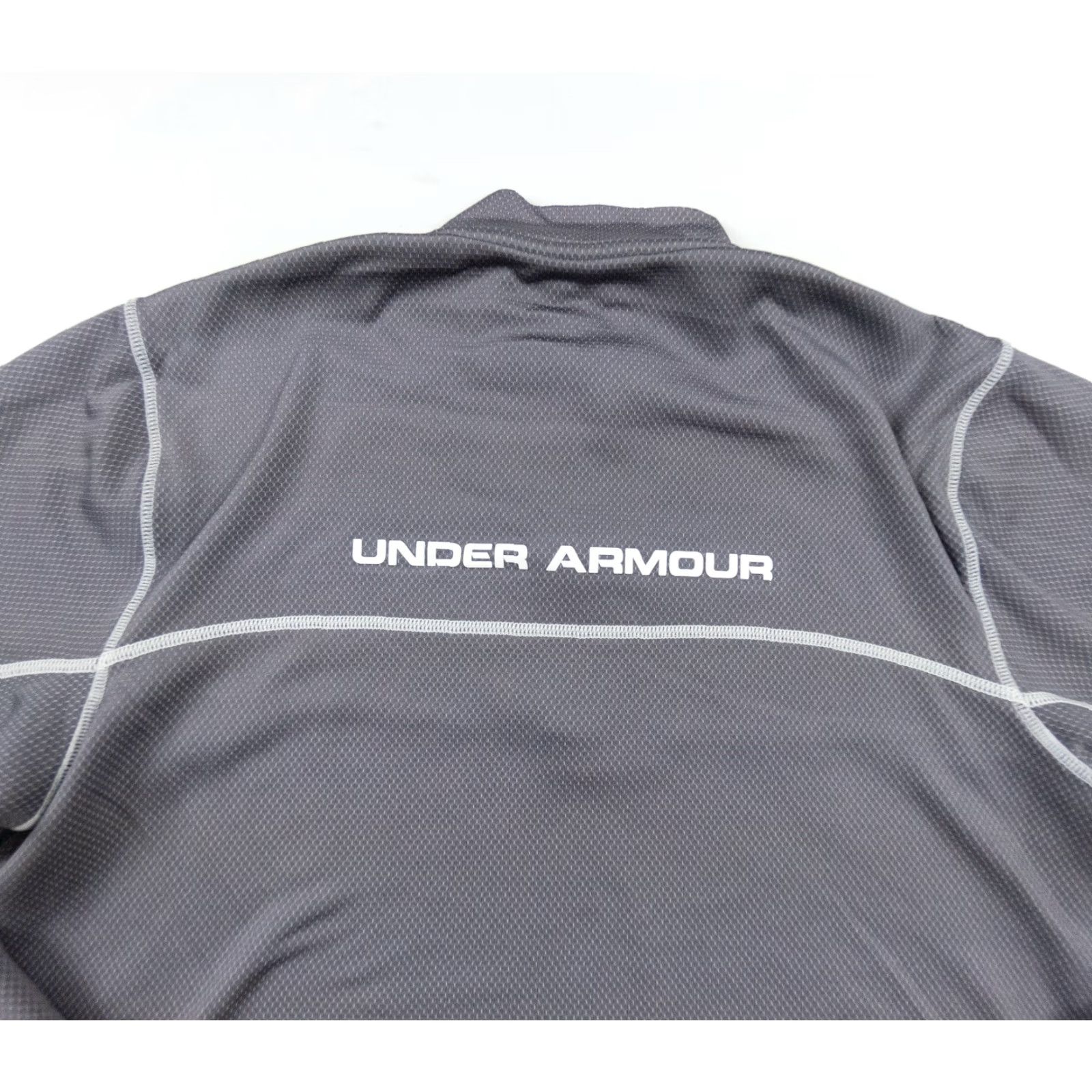 Under Armour Under Armour Sweater Adult Medium Gray 1/4 Zip Pullover Activewear Fitted Mens Size US M / EU 48-50 / 2 - 6 Thumbnail