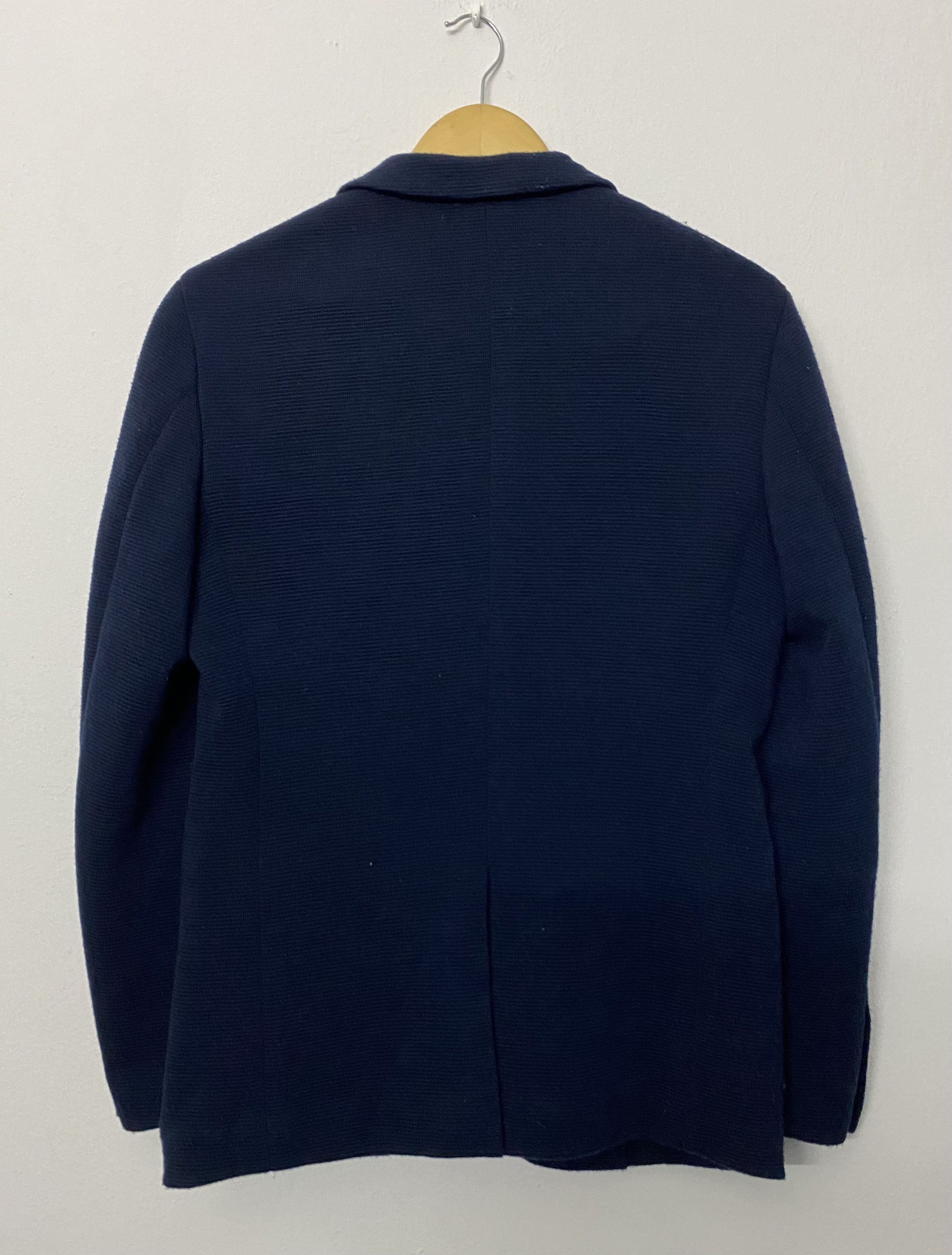 Beams Plus BEAMS HEART Textured Knit Navy Blazer Sport Coat Jacket Size US S / EU 44-46 / 1 - 2 Thumbnail