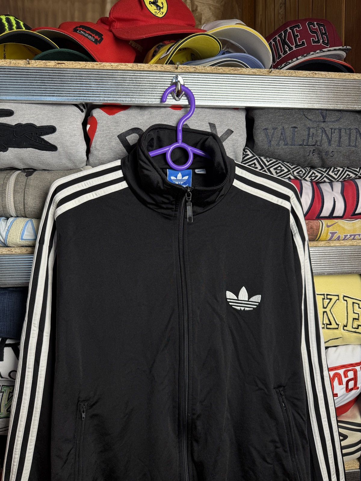 Adidas Adidas Track Jacket Hoodie Zip Sweatshirt Sweater Olympic Size US L / EU 52-54 / 3 - 3 Thumbnail