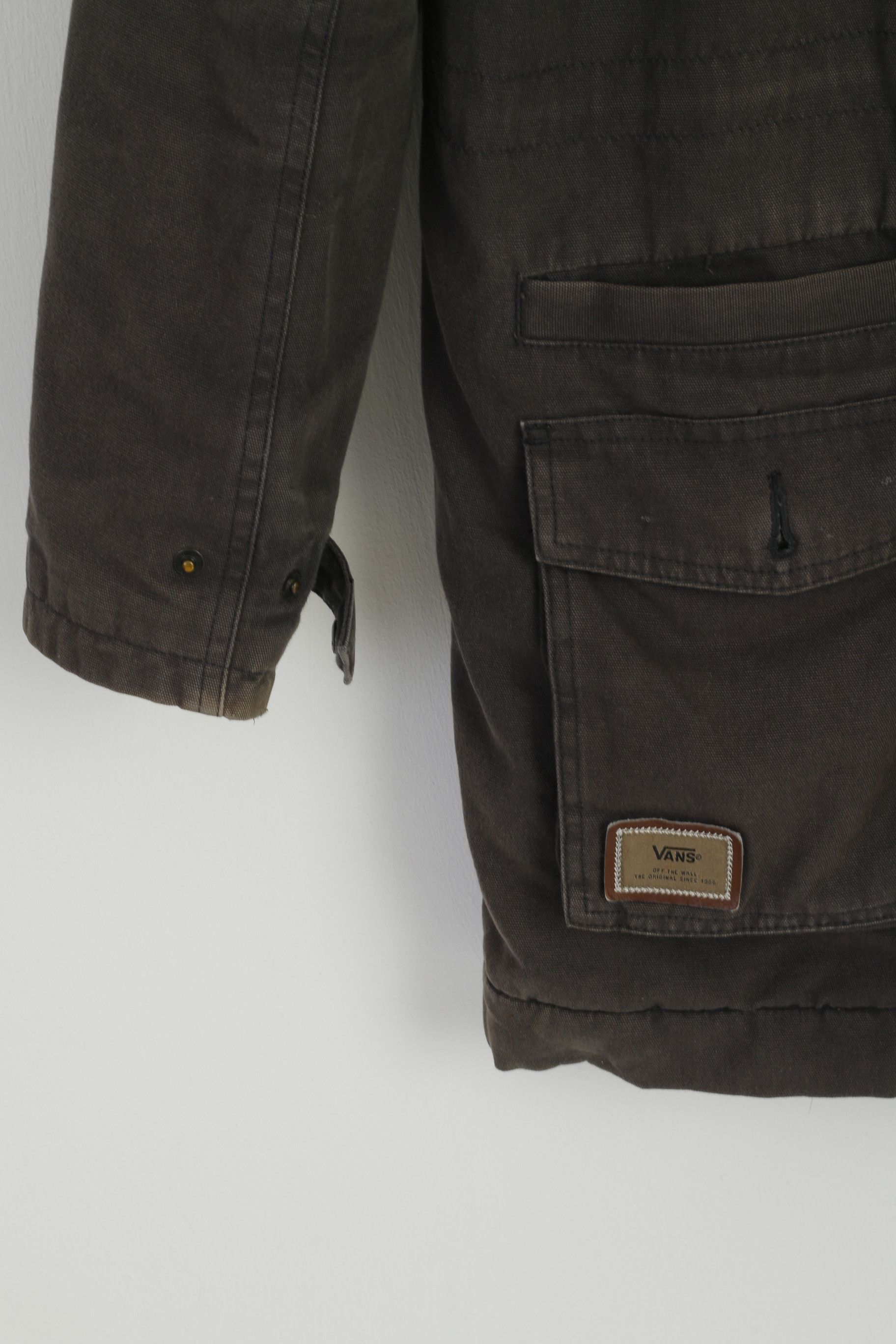 Vans × Vintage Vans Men S Jacket Khaki Cotton Jeans Vintage 2551 Size US S / EU 44-46 / 1 - 3 Thumbnail