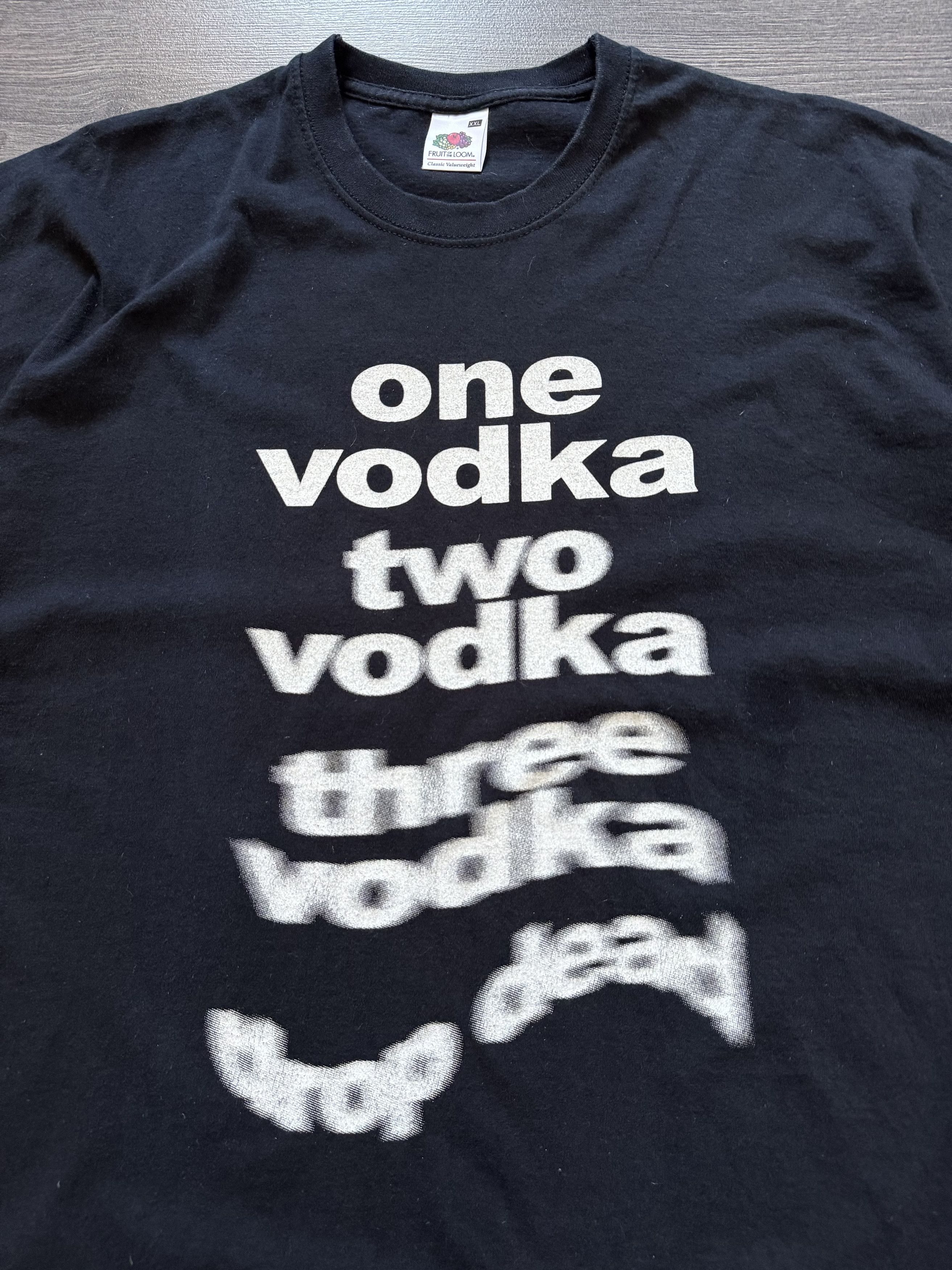 Vintage Vintage Vodka Adult Humor Black Tee Size US XL / EU 56 / 4 - 4 Thumbnail