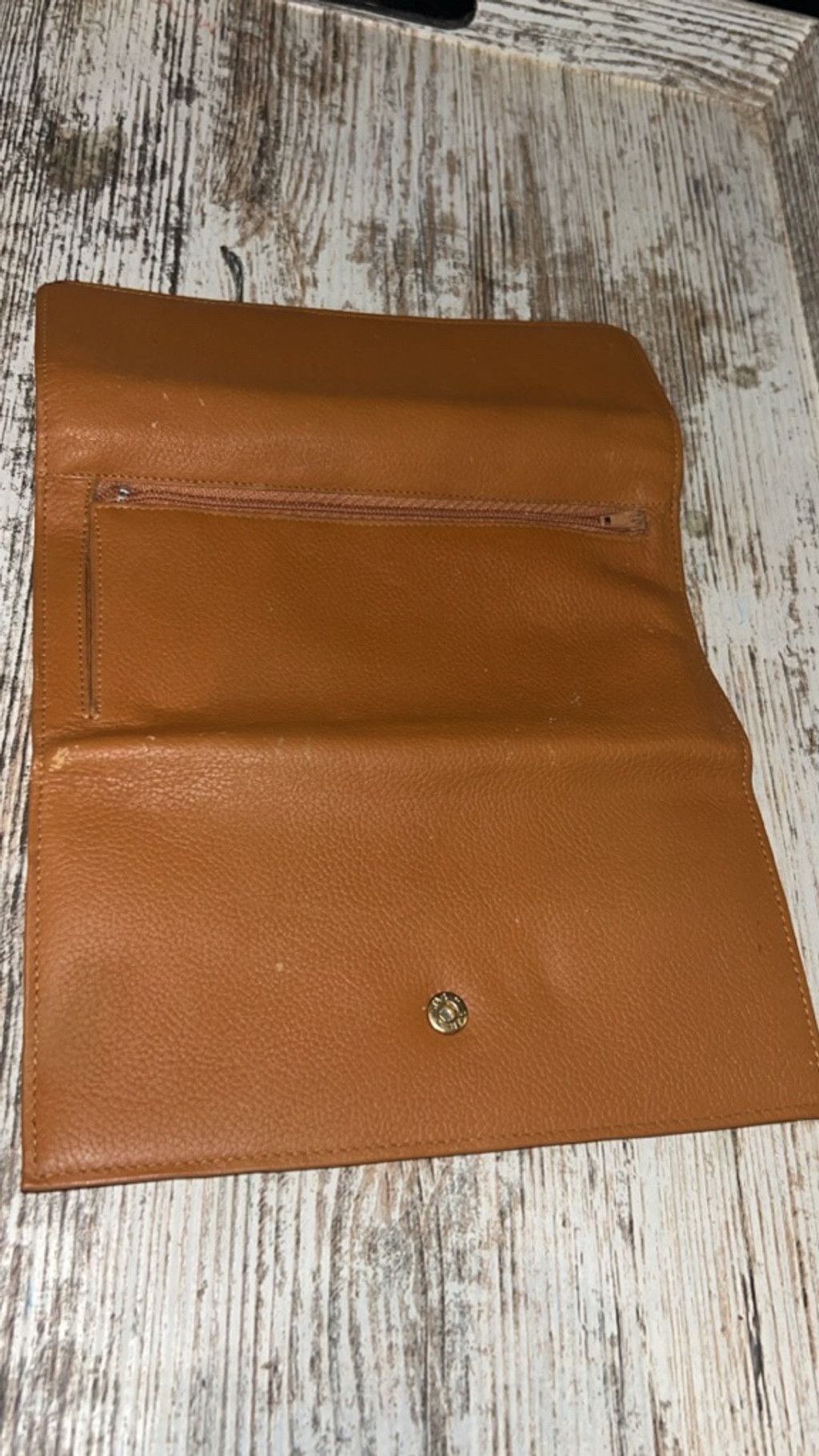 The Unbranded Brand Women's Brown Nappa Cowhide Wallet One Size Size ONE SIZE - 4 Thumbnail