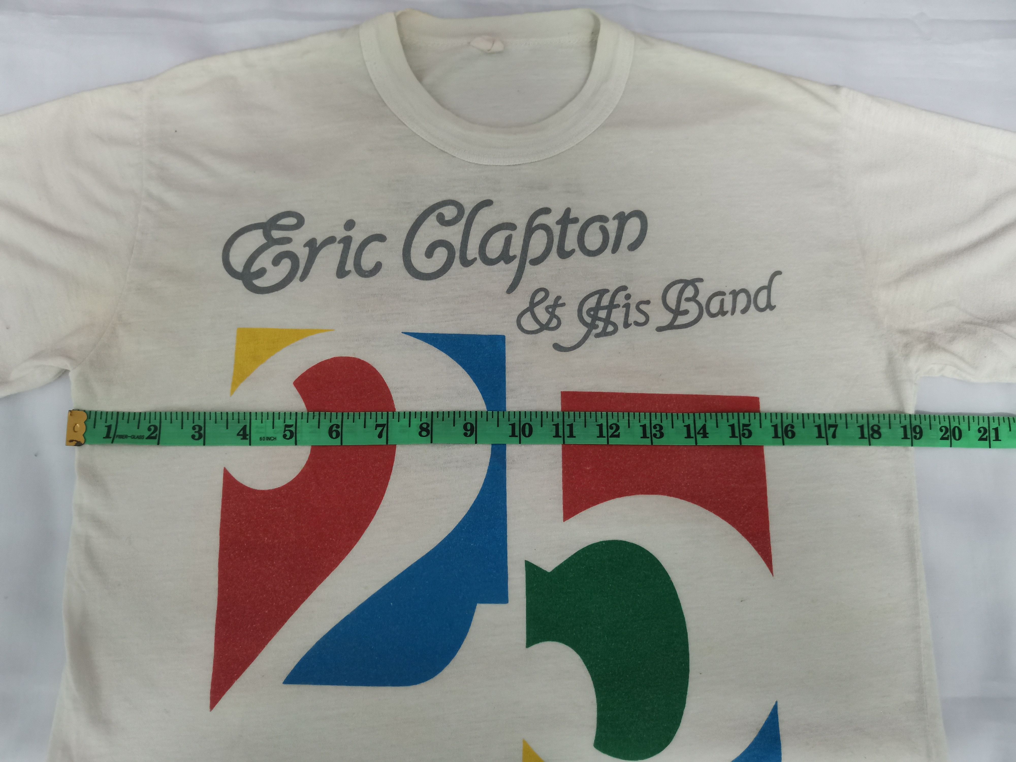 Band Tees Vintage Eric Clapton Tour 1988 Tee Stitches Rock Blues Size US M / EU 48-50 / 2 - 6 Thumbnail