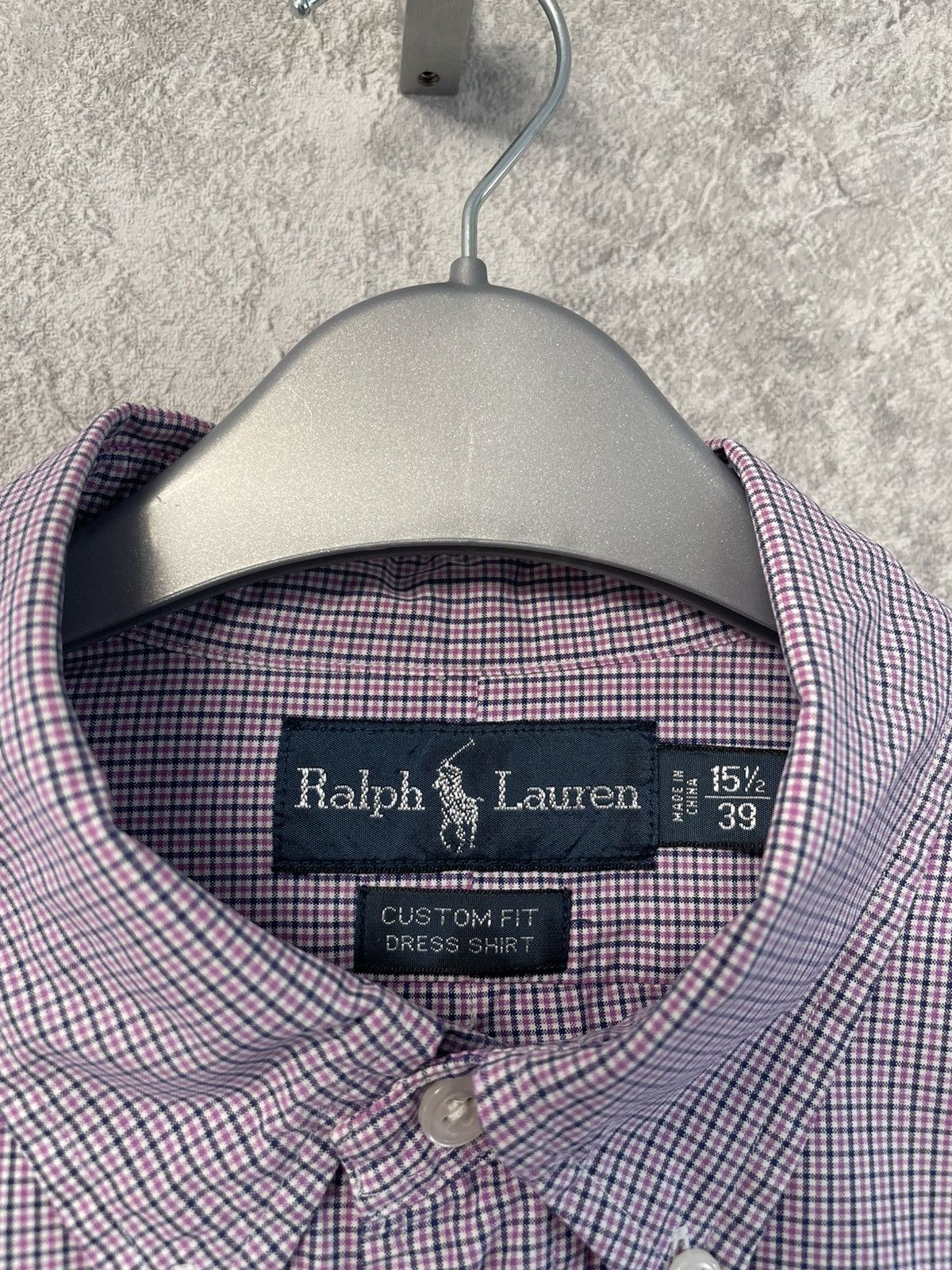 Polo Ralph Lauren Vintage Polo Ralph Lauren Purple Checkered Long Sleeve Shirt Size US M / EU 48-50 / 2 - 6 Thumbnail