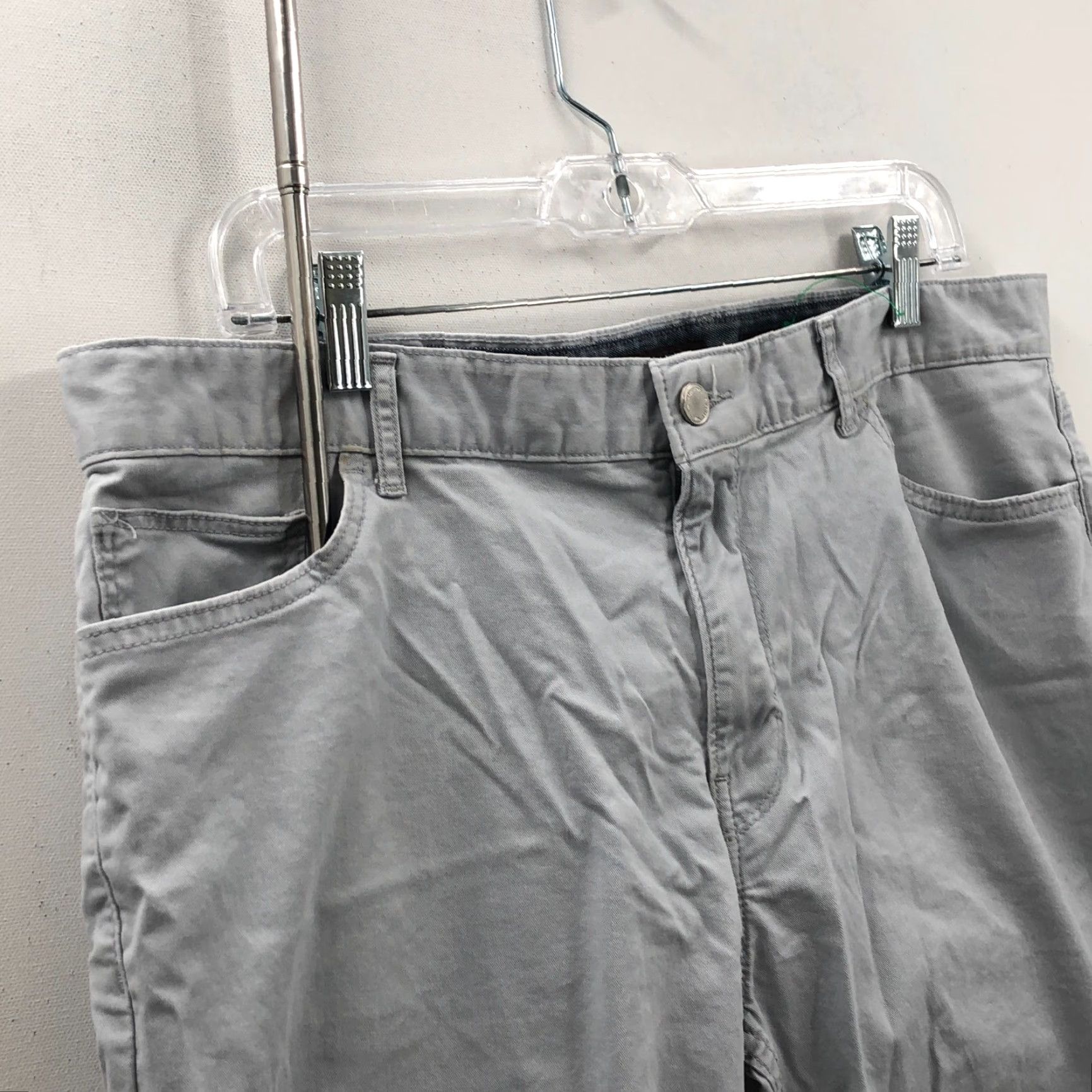 Michael Kors Michael Kors Mens Gray Chino Pants Flat Front 36 Regular Inseam 29 Straight Leg 5-Pocket Belt Loops Cotton Blend Size 36 Mens Size US 36 / EU 52 - 6 Thumbnail