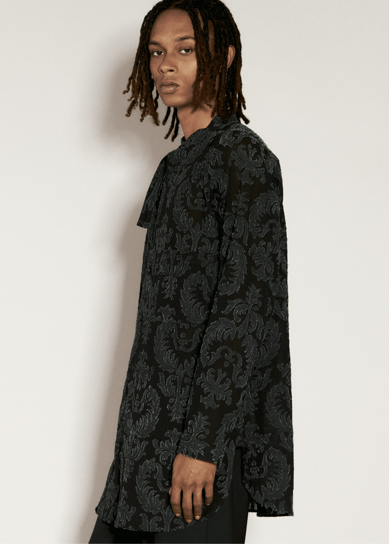 Yohji Yamamoto Yohji Yamamoto Pour Homme - India Pattern Shirt Blouse Size US L / EU 52-54 / 3 - 4 Thumbnail