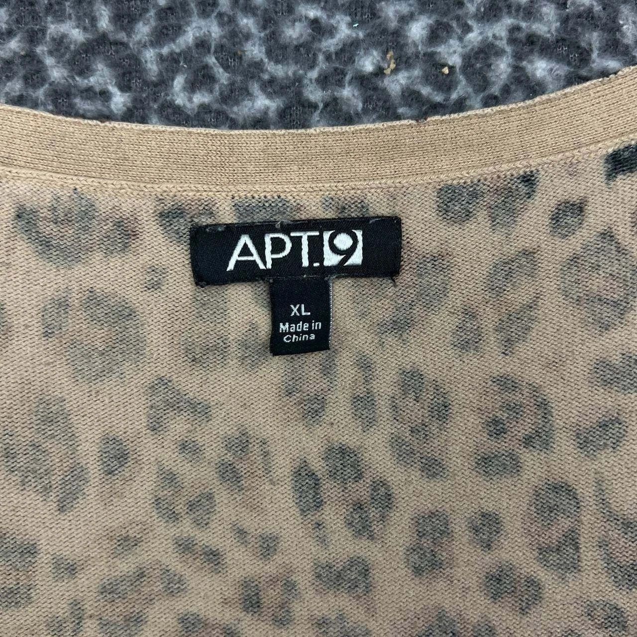 Apt. 9 Apt. 9 Sweater Cardigan Women Brown Leopard Button Up XL Size XL / US 12-14 / IT 48-50 - 5 Thumbnail